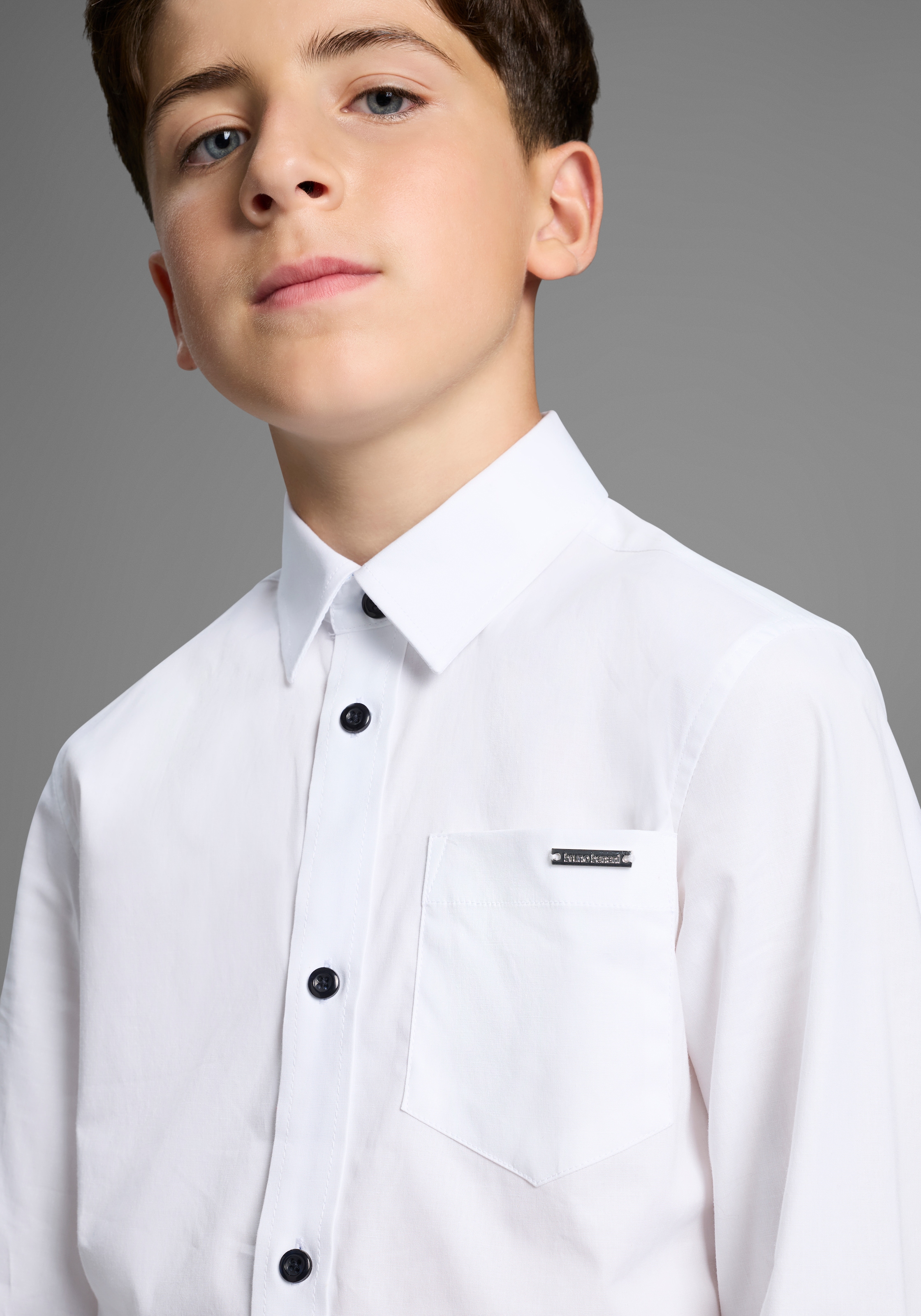 Bruno Banani Langarmhemd »Oberhemd für Jungen«, NEU! BRUNO BANANI für TEENS. Elegantes Hemd