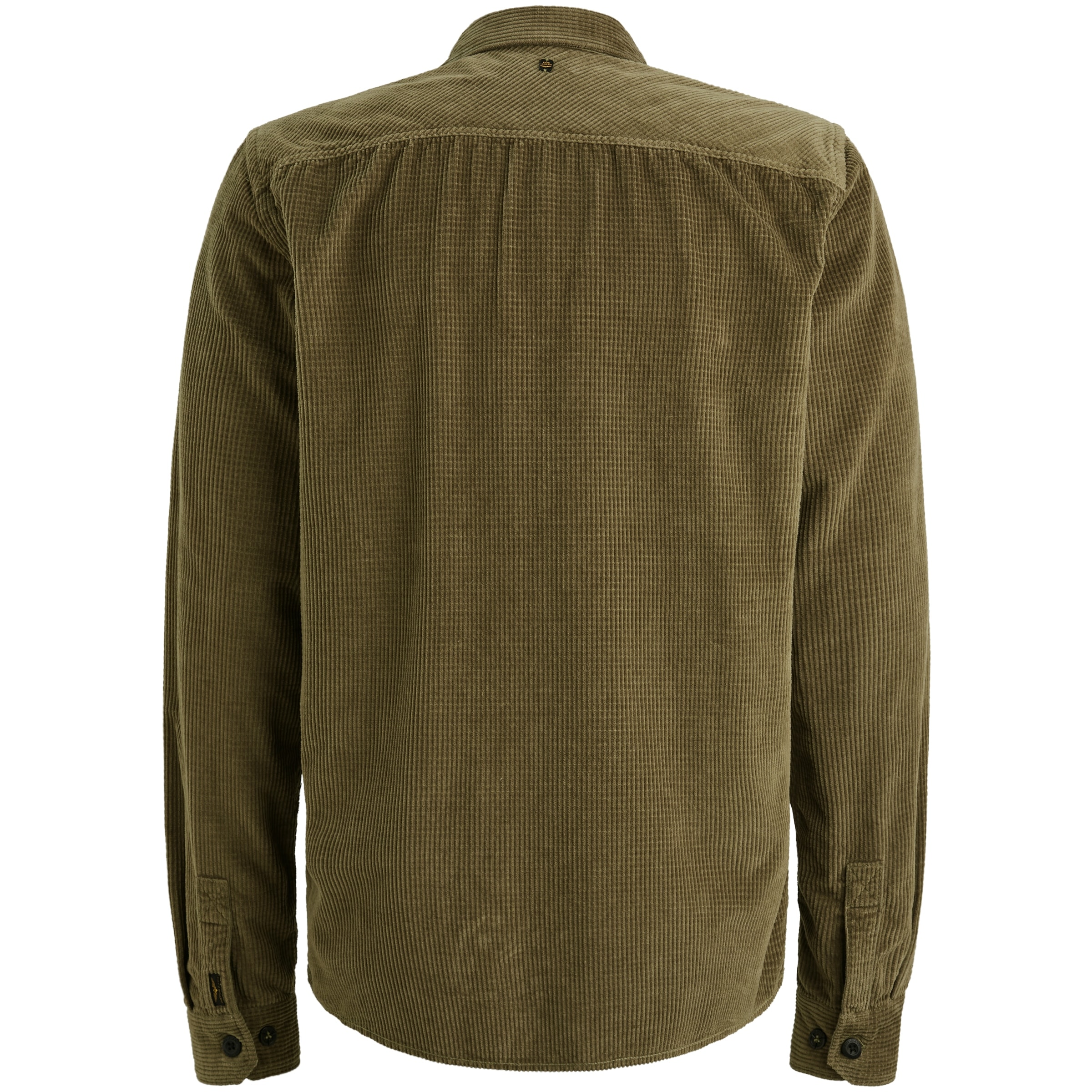 PME LEGEND Langarmhemd aus softem Cord, mit Knopfleiste