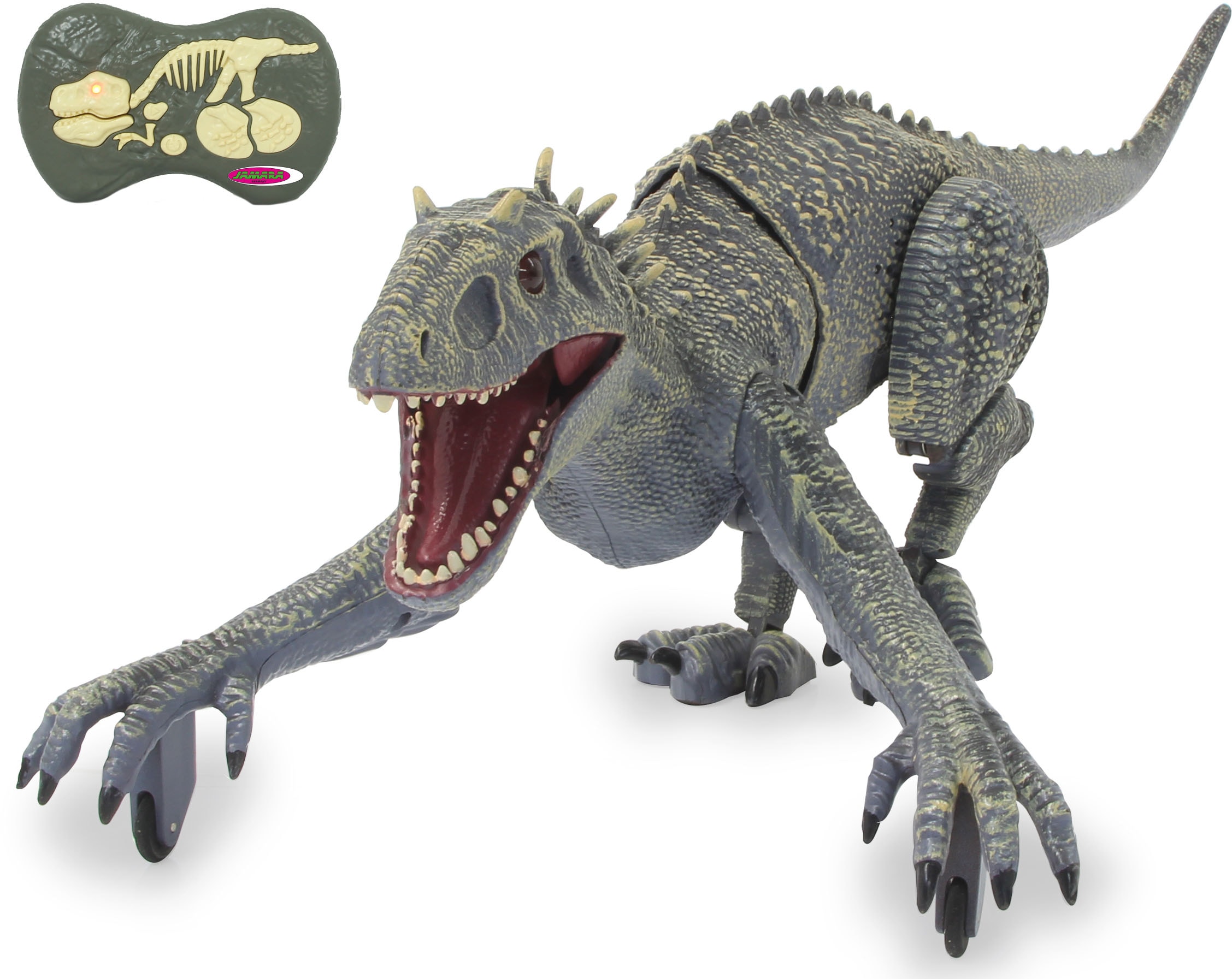 RC-Tier »Dinosaurier Exoraptor, Li-Ion 3,7V, 2,4GHz, grau«, mit Licht und Sound