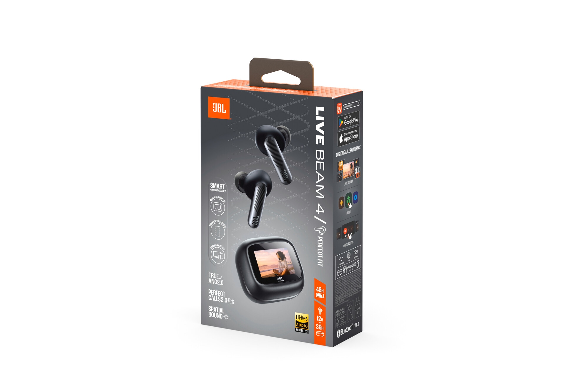 JBL wireless In-Ear-Kopfhörer »LIVE BEAM 4« A2DP Bluetooth Adaptive Noise-Cancelling | Freisprechfunktion | True Wireless Kabellose Ohrhörer mit Noise-Cancelling-Funktion