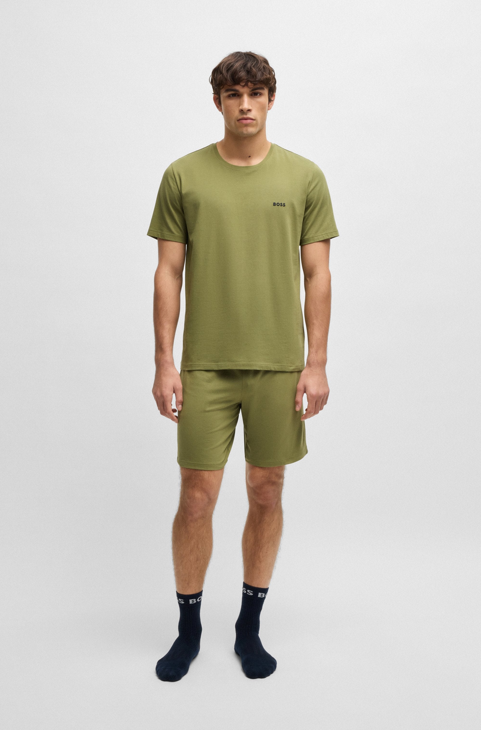 BOSS T-Shirt »Mix&Match T-Shirt R«, mit Logostickerei