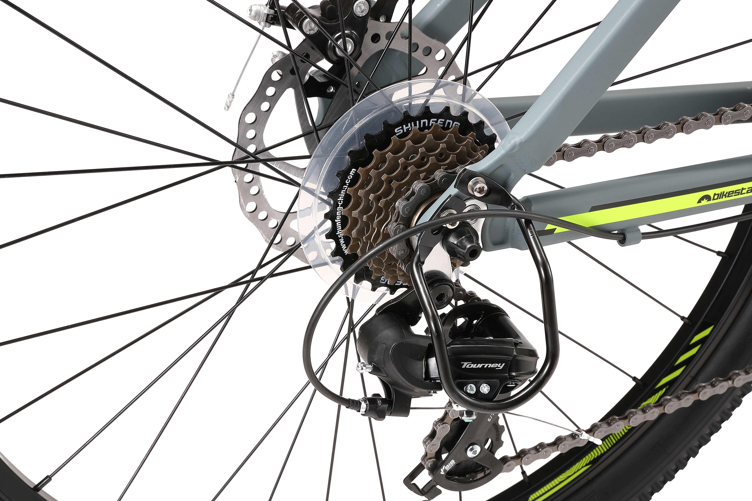 Bikestar Mountainbike 21 Gang Shimano RD-TY300 Schaltwerk Kettenschaltung für Damen und Herren, Kettenschaltung