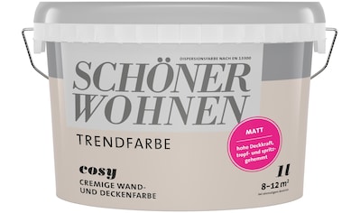 SCHÖNER WOHNEN-Kollektion Wand- und Deckenfarbe »Trendfarbe«, 1 Liter, Cosy,... kaufen