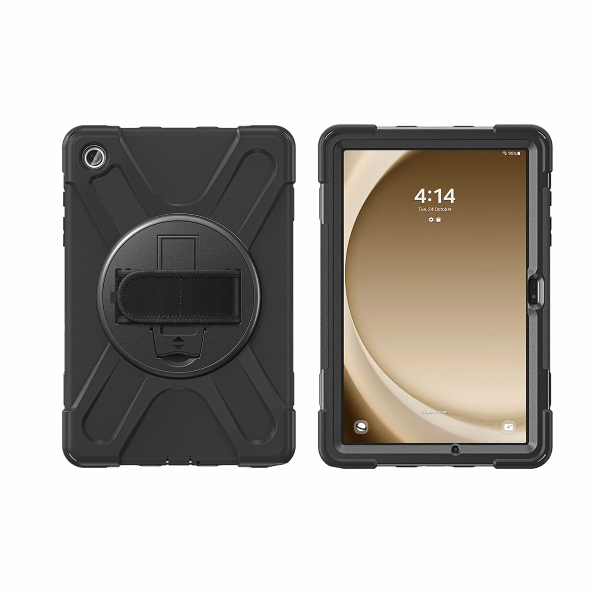 4smarts Tablet-Hülle »Rugged Case Grip für Samsung Galaxy Tab A9+«, Samsung Galaxy Tab A9+, Backcover, Schutzhülle, Schutz, Sturzschutz, stoßfest