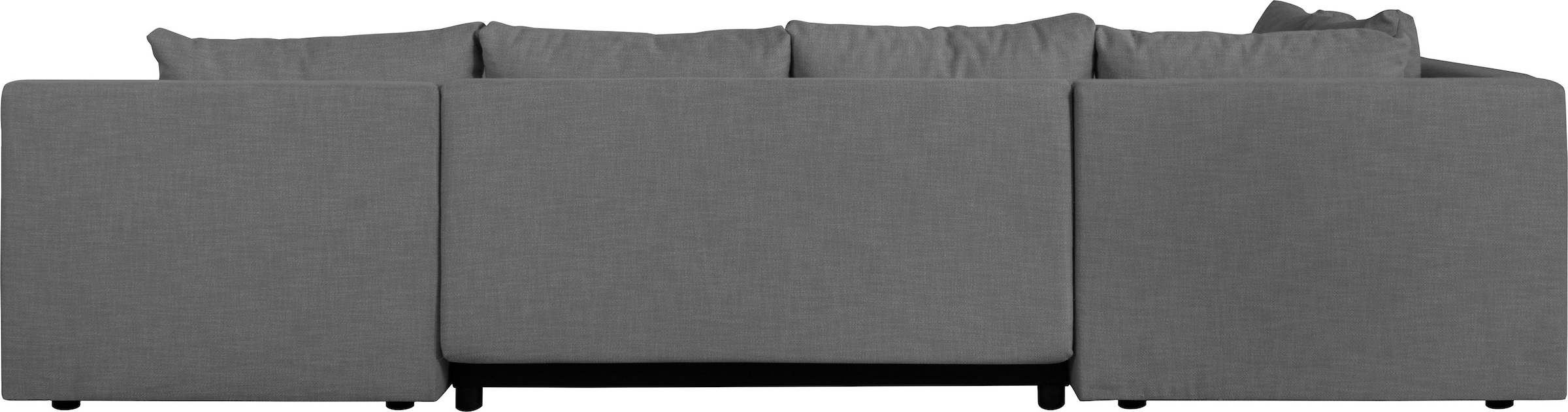 Home affaire Wohnlandschaft »Acra U-Form«, mit Bettfunktion und Bettkasten, in Mattenoptik
