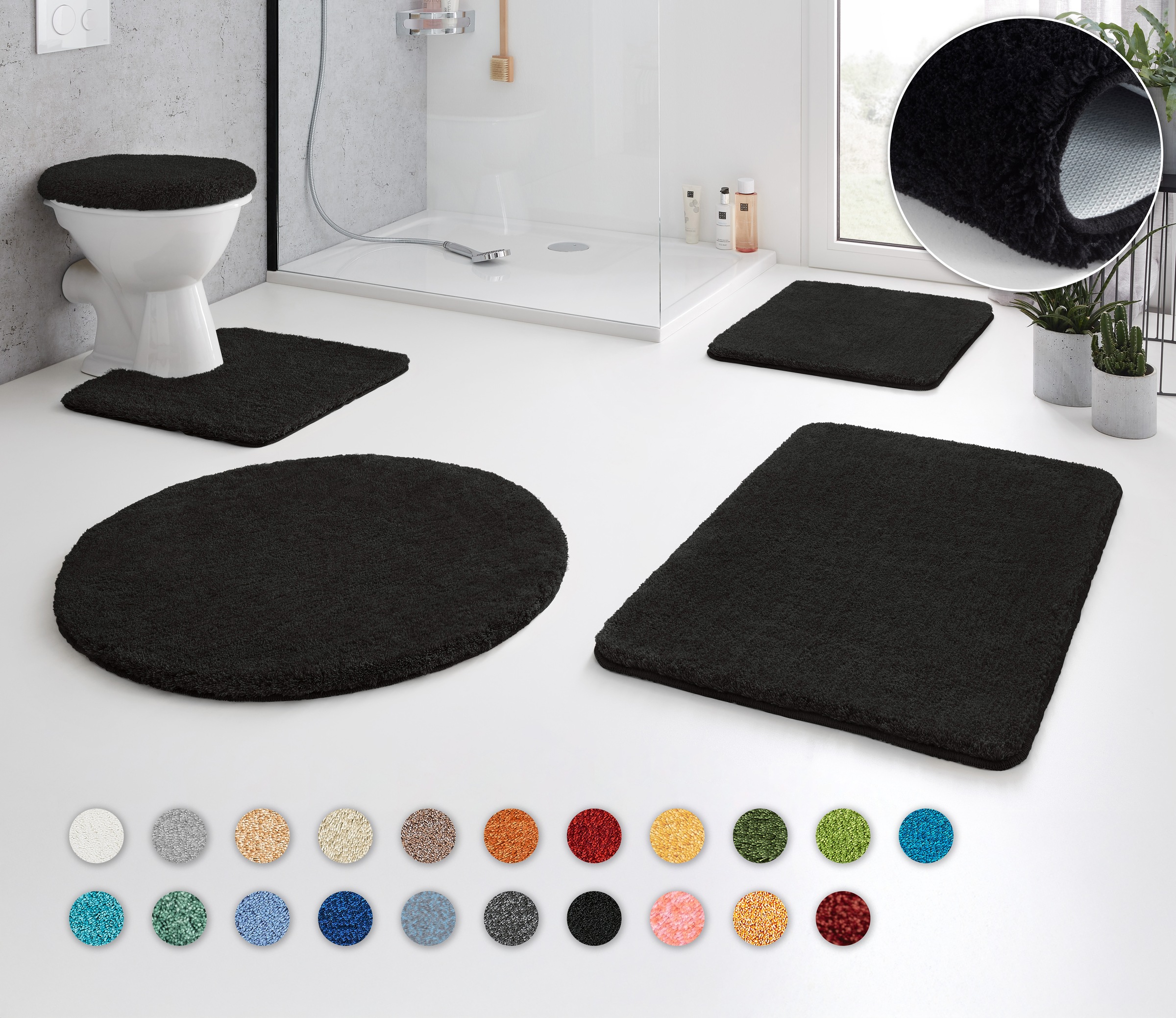 Kleine Wolke Badematte »RELAX« Höhe 30 mm rutschhemmend beschichtet fußbode günstig online kaufen