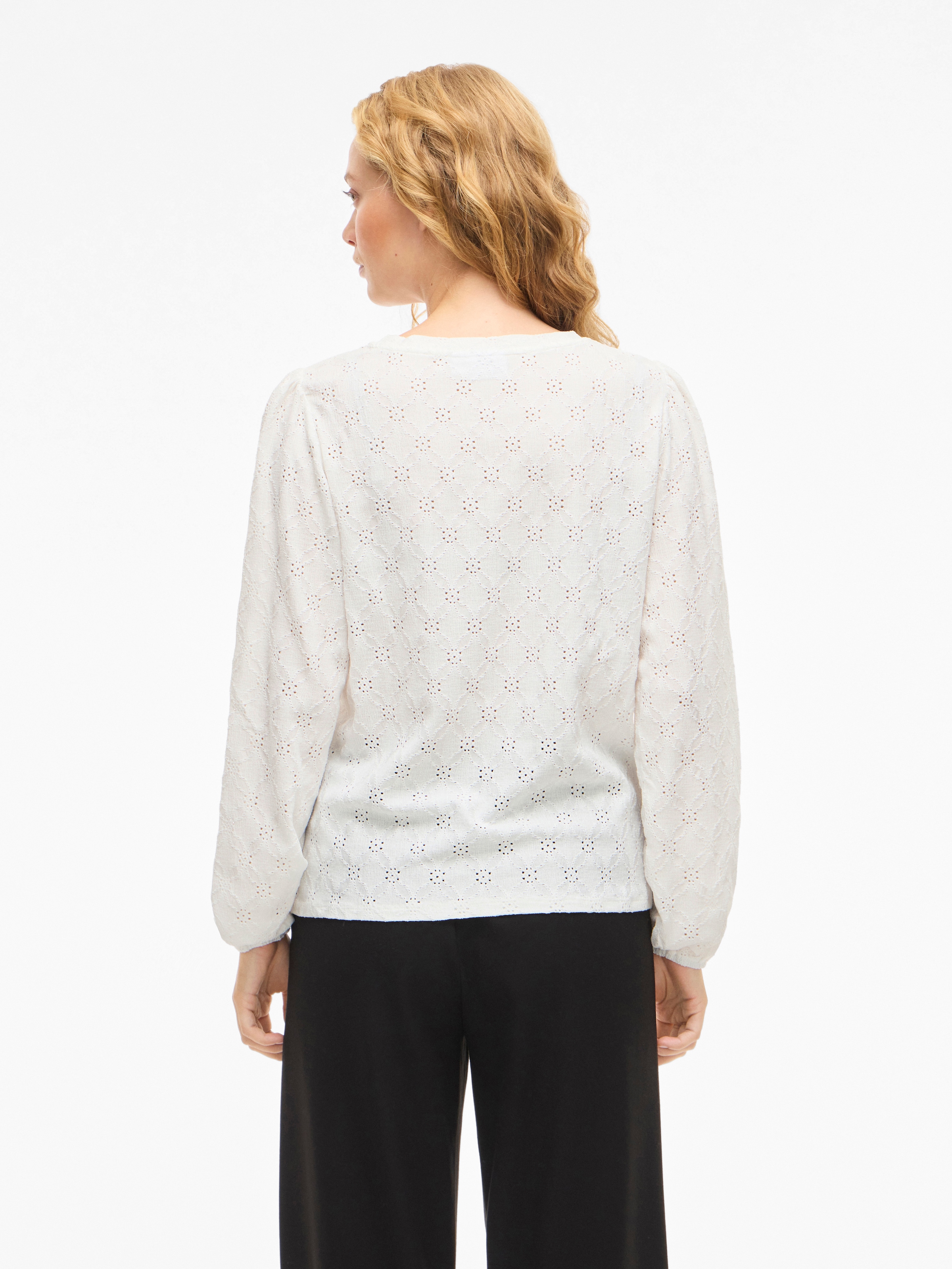 Vila Langarmshirt »VIASTA O-NECK L/S TOP - NOOS«