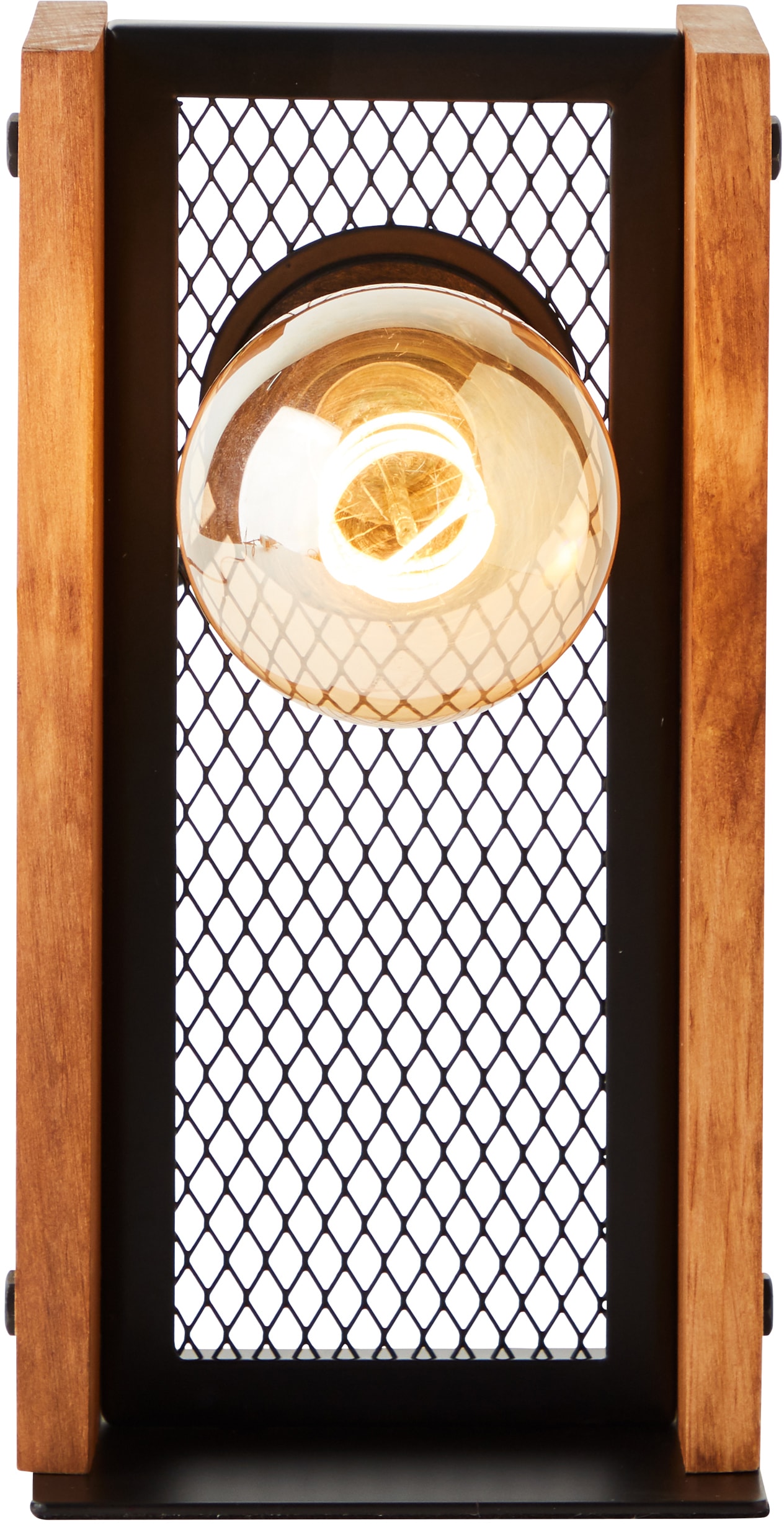 Brilliant Tischleuchte »Calandra« E27 1 Stk. 24 x 12 x 12 cm, E27, Metall/Holz, schwarz/holz