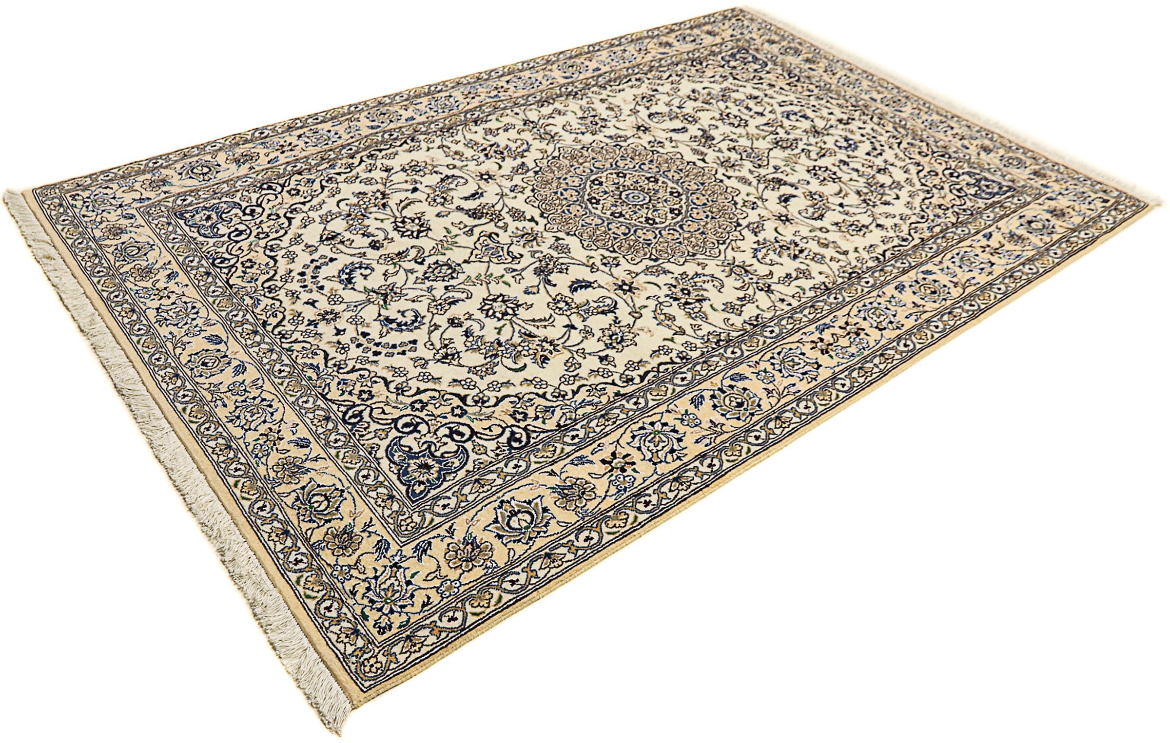 morgenland Orientteppich »Perser - Nain - Royal - 246 x 158 cm - beige«, re günstig online kaufen