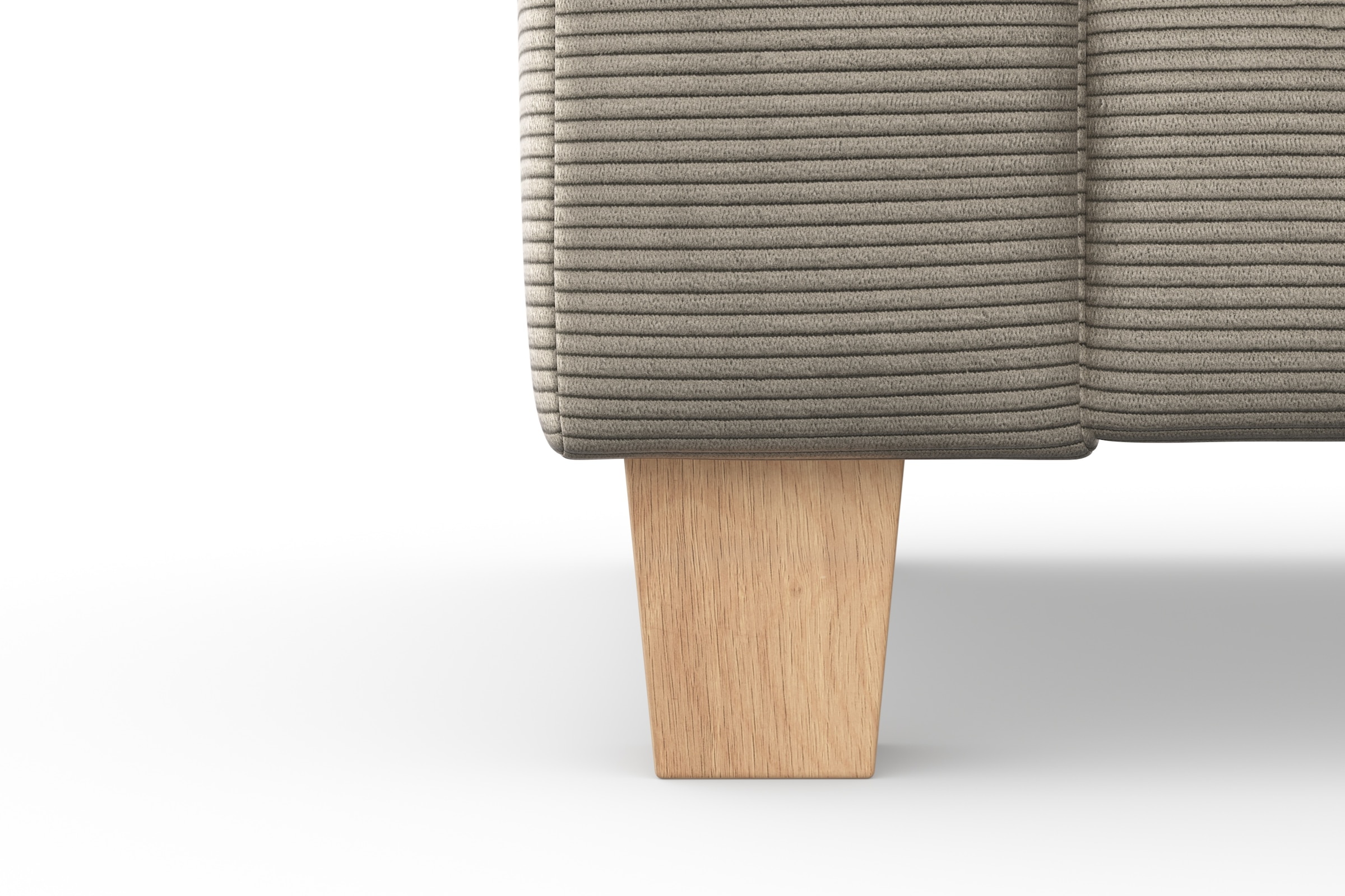 Home affaire Ecksofa »Summer L-Form«, mit Ottomane, wahlweise mit Bettfunktion und Bettkasten, Cord-Bezug