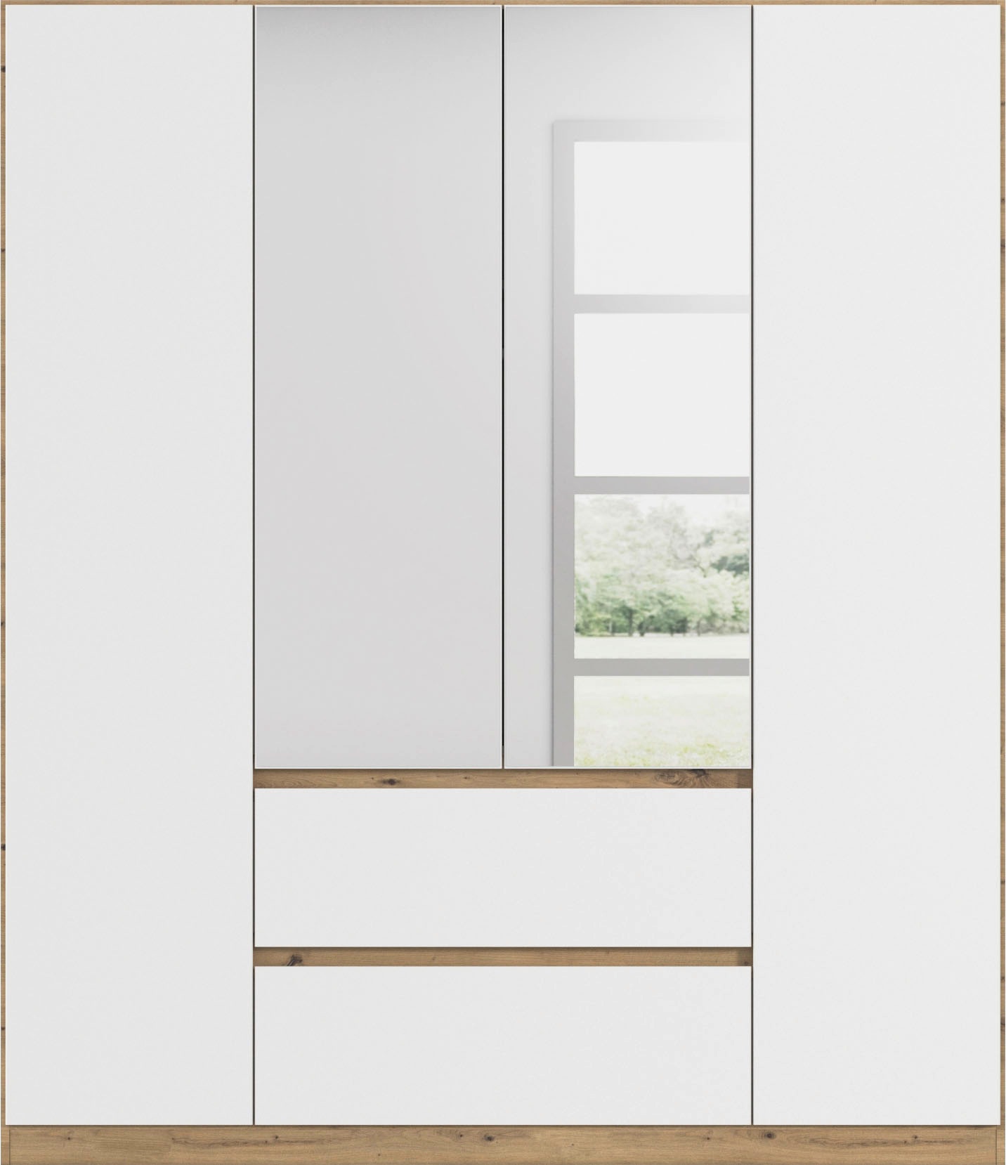 rauch Drehtürenschrank "Kleiderschrank Schrank mit Spiegel Garderobe Garder günstig online kaufen