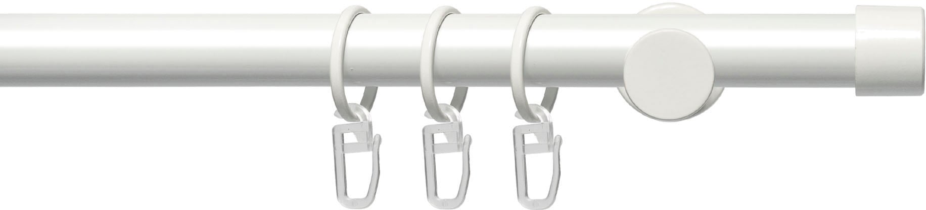 Liedeco Gardinenstange »Fertigstilgarnitur 20 mm Power Endkappe«, 1 läufig- günstig online kaufen