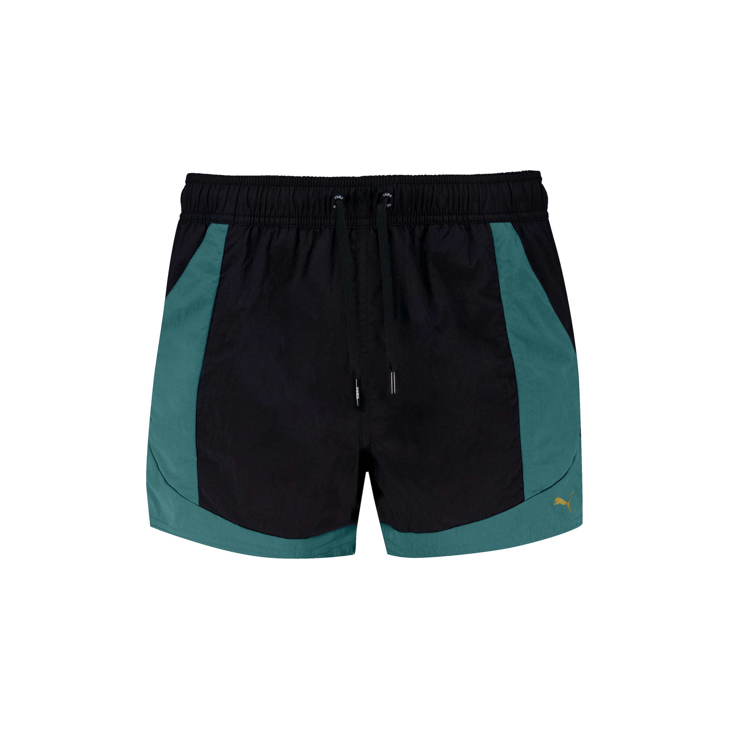 PUMA Badeshorts mit Kordelzug und seitlichen Taschen