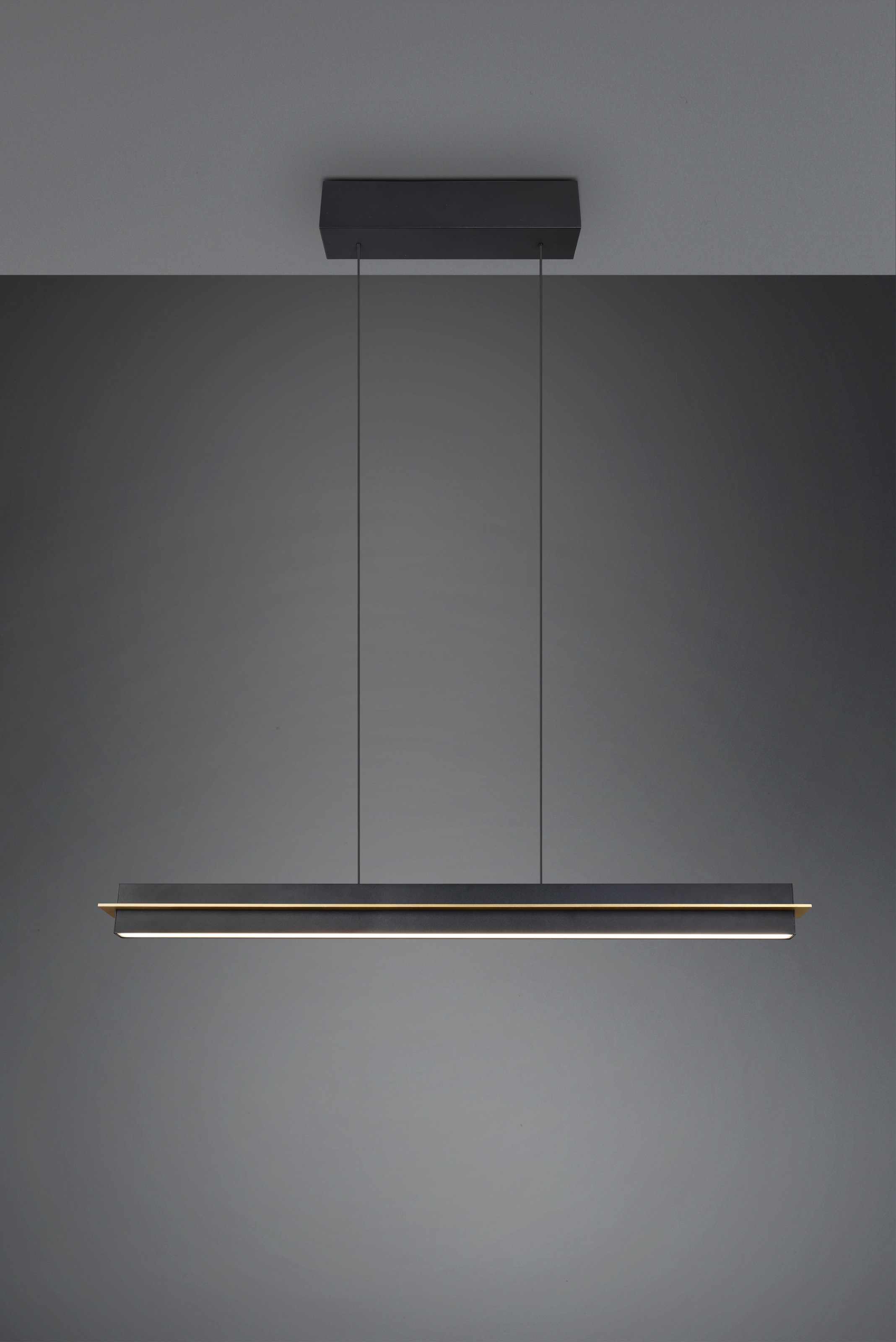 TRIO Leuchten LED Pendelleuchte »EMERSON, LED Hängeleuchte höhenverstellbar, 4-Stufen Touch Dimmer«, 1 flammig, Leuchtmittel LED-Board | LED fest integriert, Lichtfarbe einstellbar 2700-5000K warm- bis kaltweiß, Höhe max 150 cm