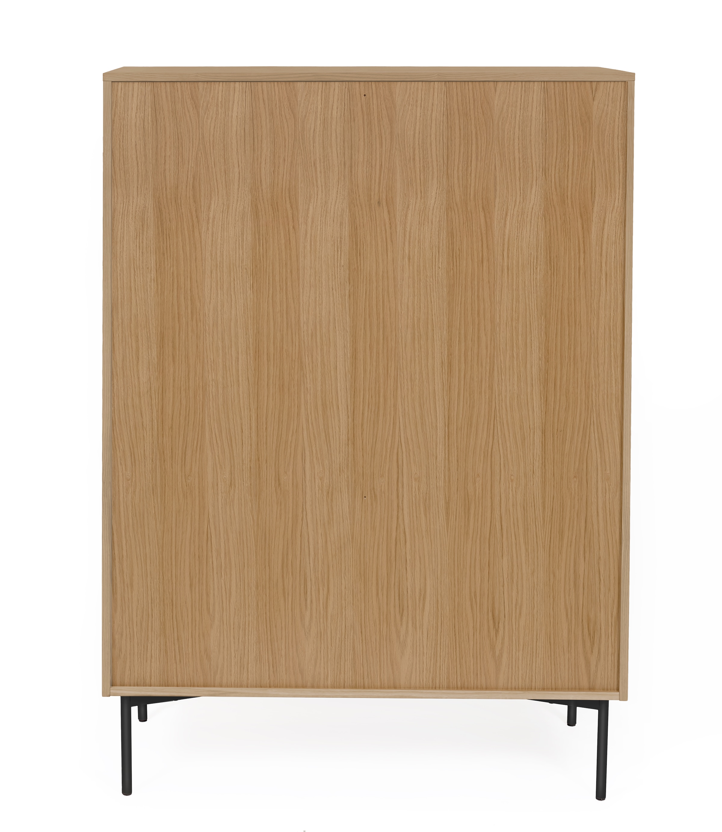 Woodman Highboard, Kommode mit Holzfurnier aus Eiche, im Skandinavischen Design