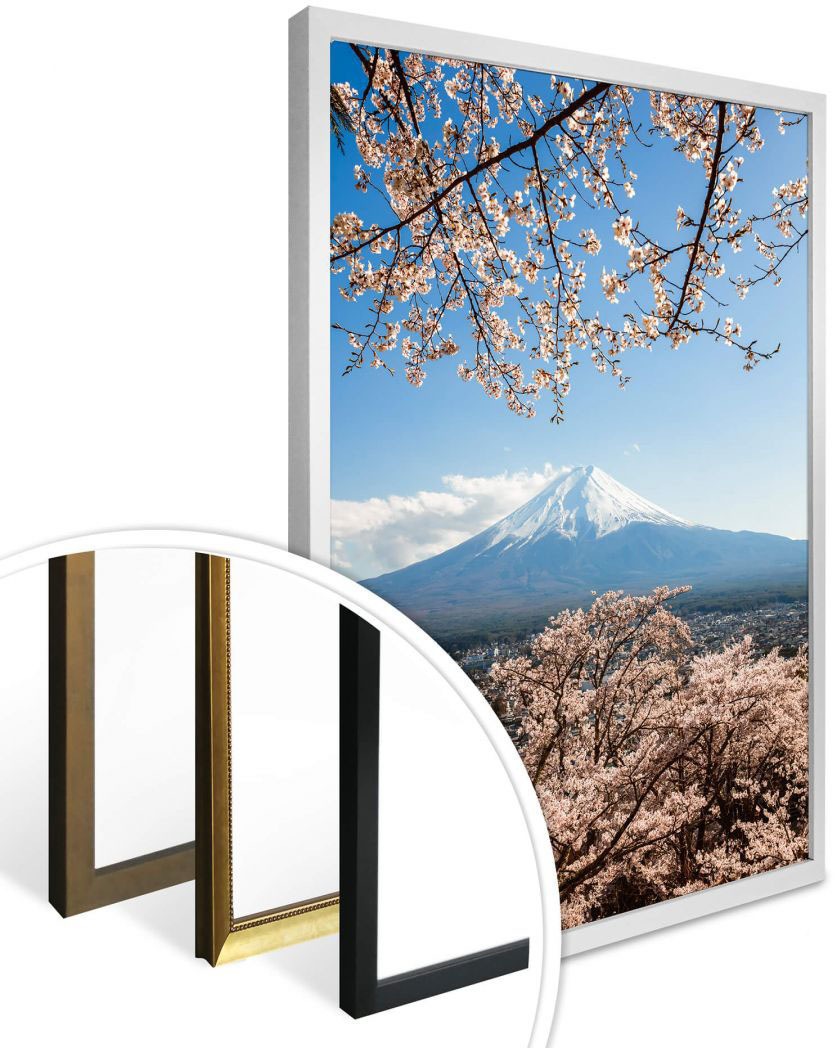 Wandbild, St.), Bild, online Wandposter Japan«, kaufen »Mount Poster, Fuji Poster (1 Wall-Art Berge,