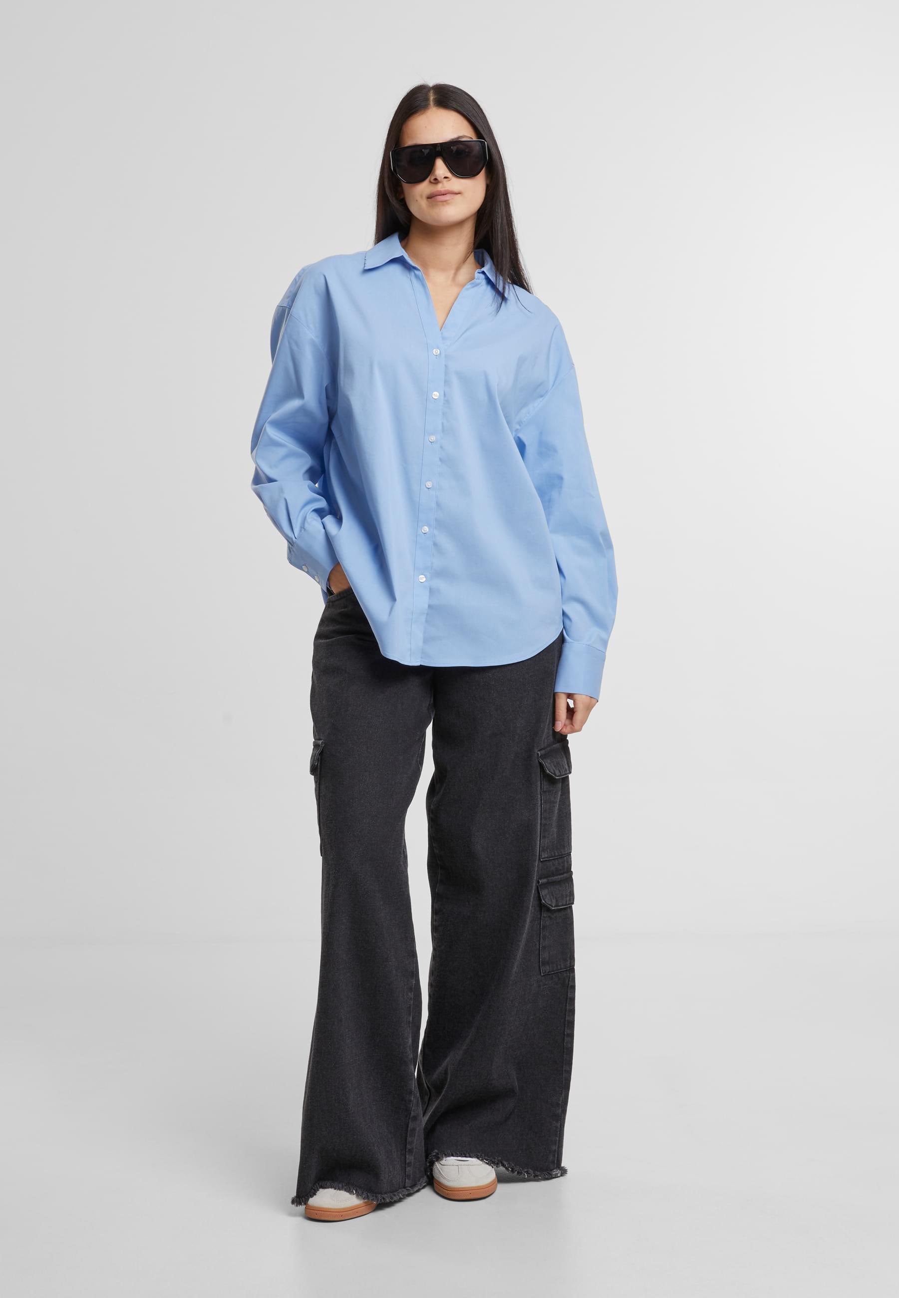 URBAN CLASSICS Klassische Bluse »Urban Classics Ladies Oversized Cotton Blouse«