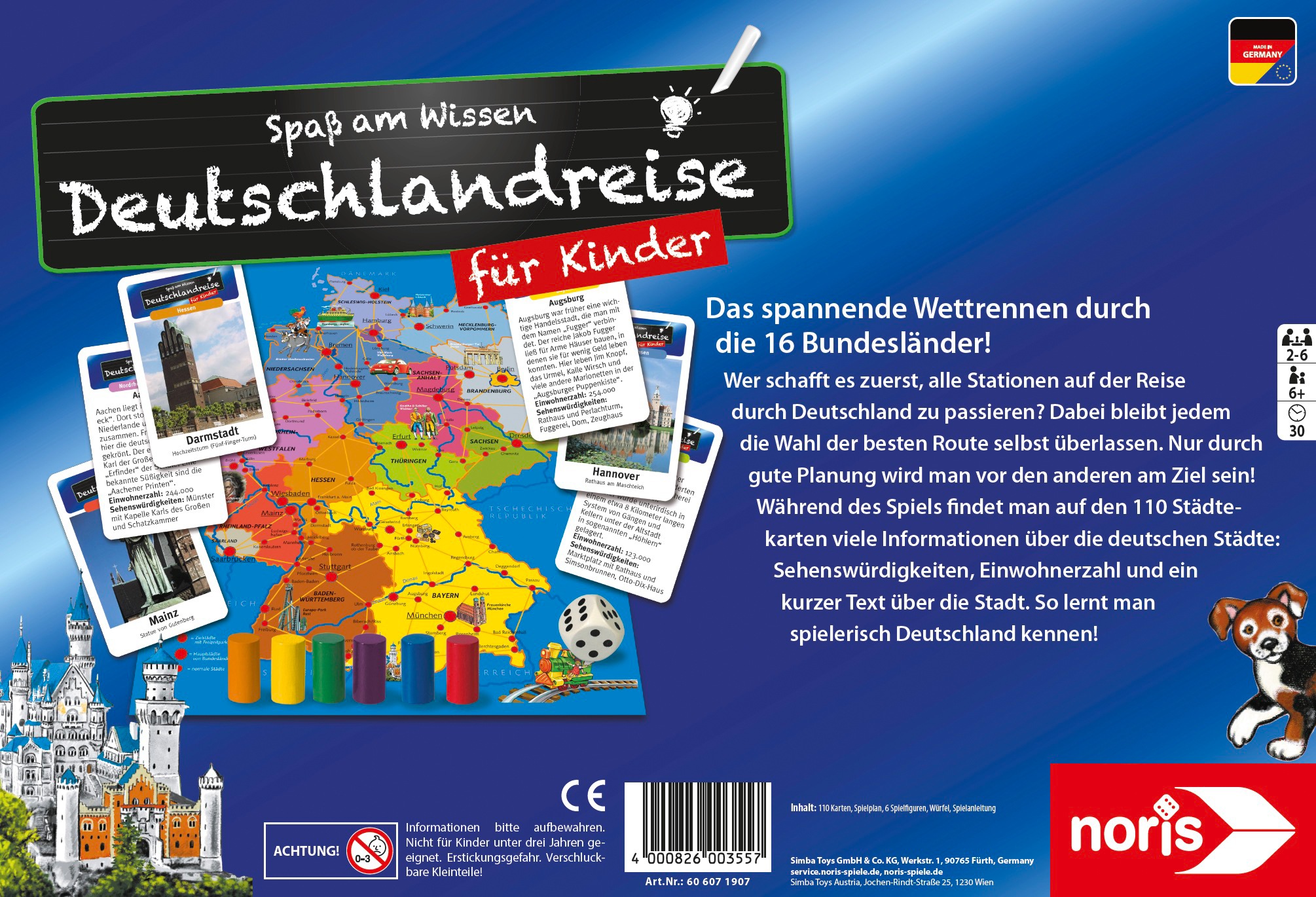 Noris Spiel »Spaß am Wissen - Deutschlandreise für Kinder«