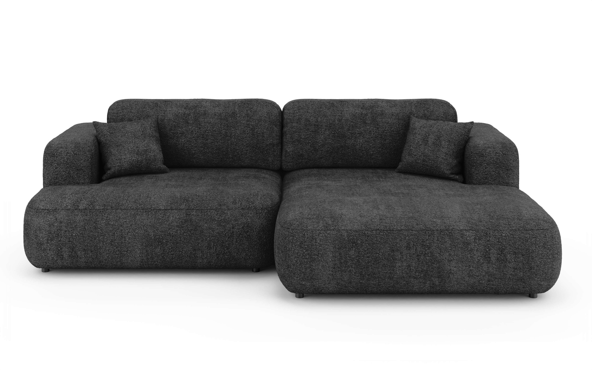 OTTO home Ecksofa »VEEVIA L-Form, Schlafsofa, Verlässliche Qualität, Breite 256cm« mit Bettkasten, belastbar bis 480kg, inklusive Rücken- und Zierkissen