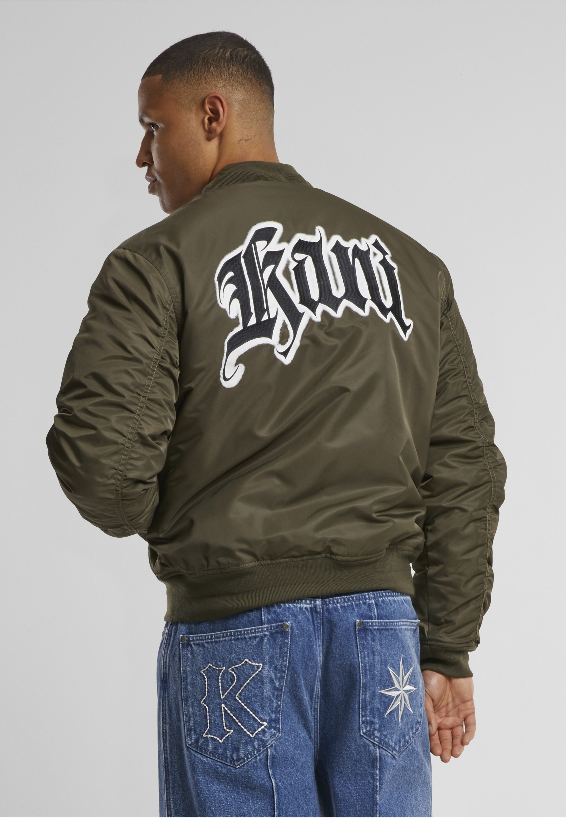 Karl Kani Bomberjacke »Karl Kani KK Kani Back Embroidery Bomberjacket« 1 Stk. tlg. ohne Kapuze