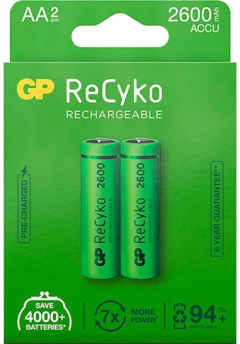 GP Batteries Akku »AA Akku GP NiMH 2600 mAh ReCyko 1,2V 2 Stück«, AA, 2600 mAh kaufen