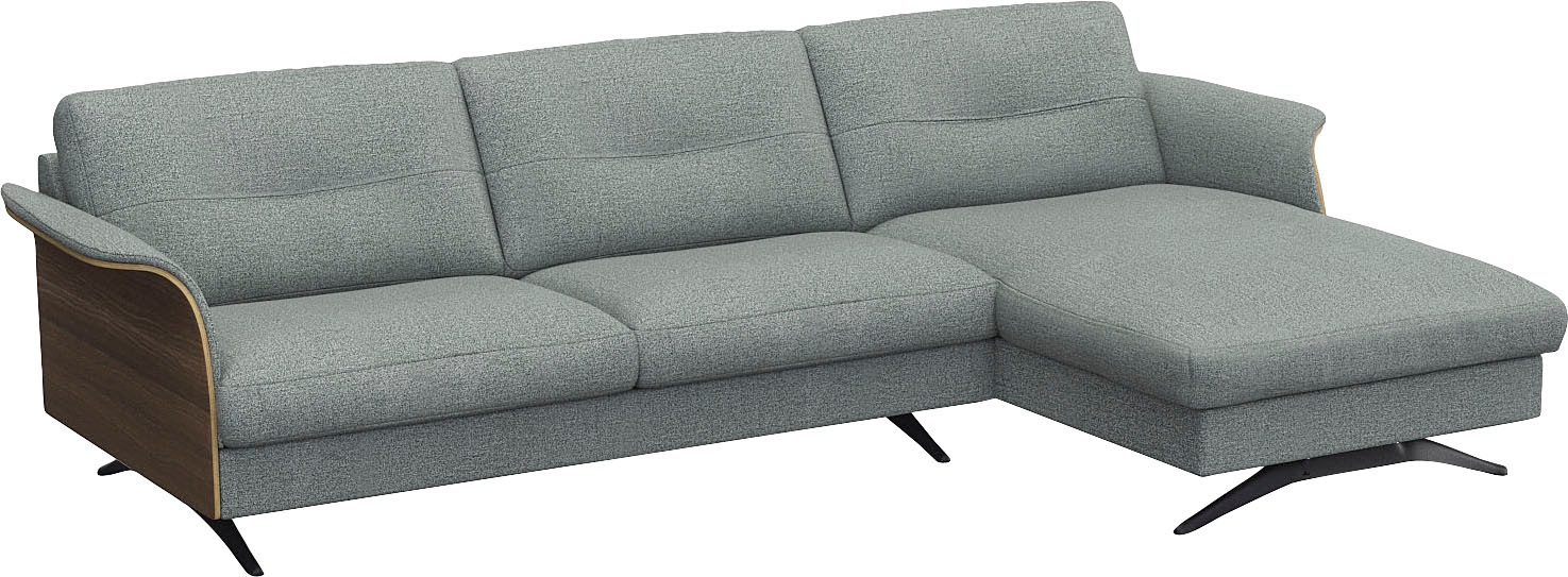 FLEXLUX Ecksofa »Glow, super bequem durch hochwertigem Sitzaufbau mit Federkern, L-Form«, Modernes skandinavisches Design