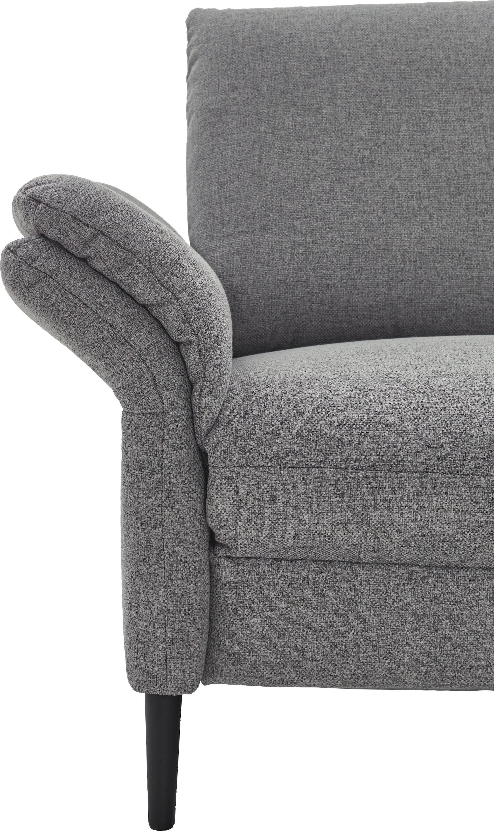 Places of Style Ecksofa »Sarsina: mit Tonnentaschen-Federkern, perfekt zum Entspannen L-Form«, inklusive 2 motorischen Relaxfunktionen mit Herz-Waage-Beschlag
