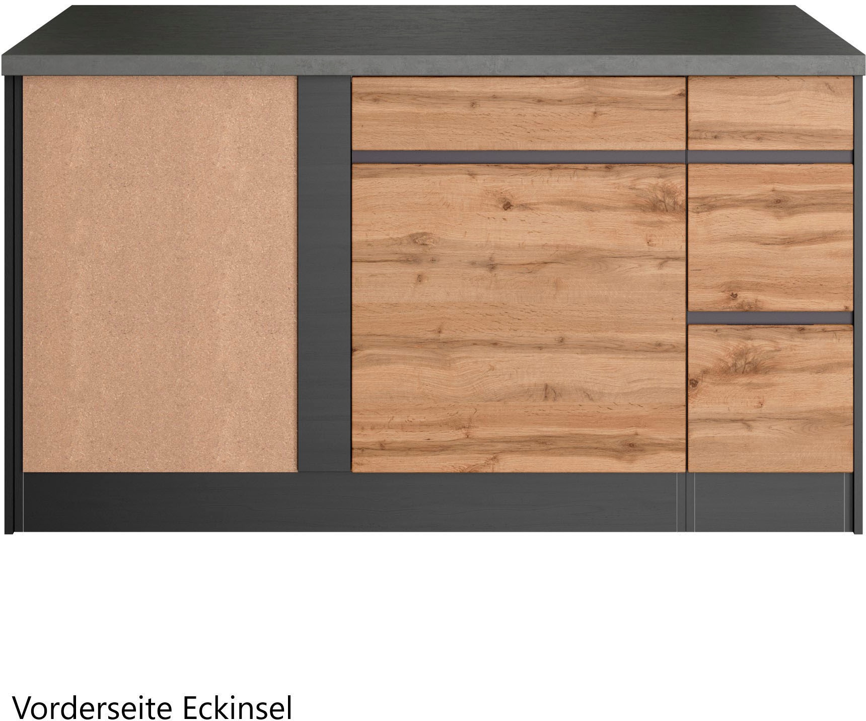 KOCHSTATION Winkelküche »KS-Riesa«, Stellbreite 490/153 cm, ohne E-Geräte