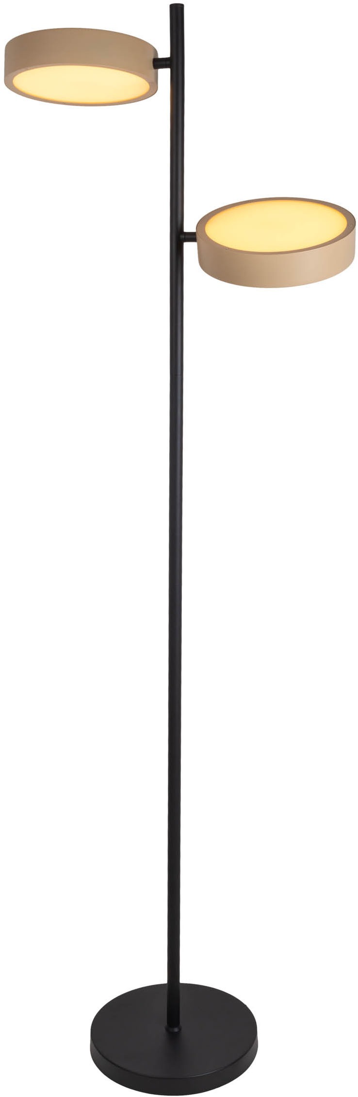näve LED Stehlampe »Tessa«, 2 flammig, Leuchtmittel LED-Modul | LED wechselbar, stufenlos dimmbar per Tastschalter, CCT-Funktion, Zuleitung ca. 180cm