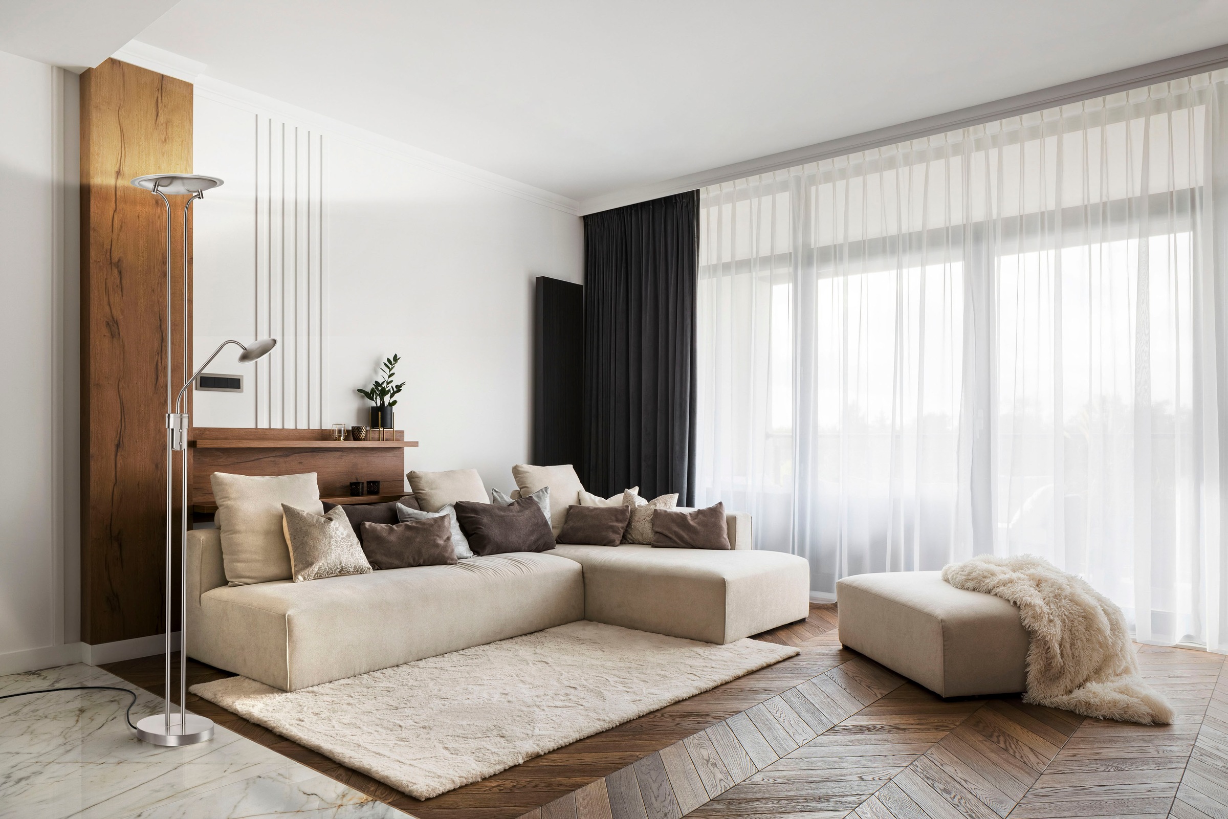 FISCHER & HONSEL Stehlampe »Tallri«, 1 flammig, Leuchtmittel LED-Modul | LED fest integriert, langlebige LED, dimmbar