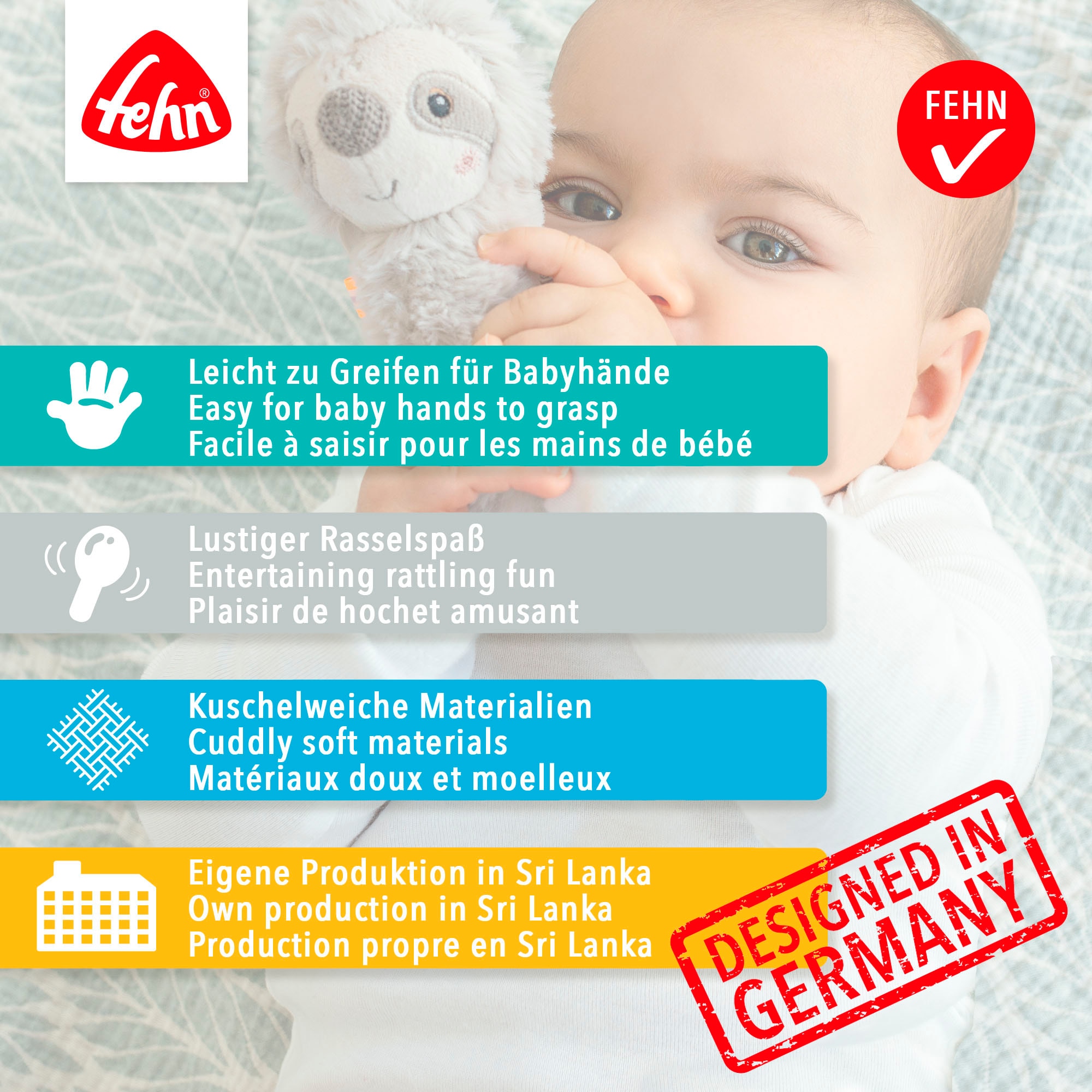Fehn Rassel »Drehballrassel Krabbe«