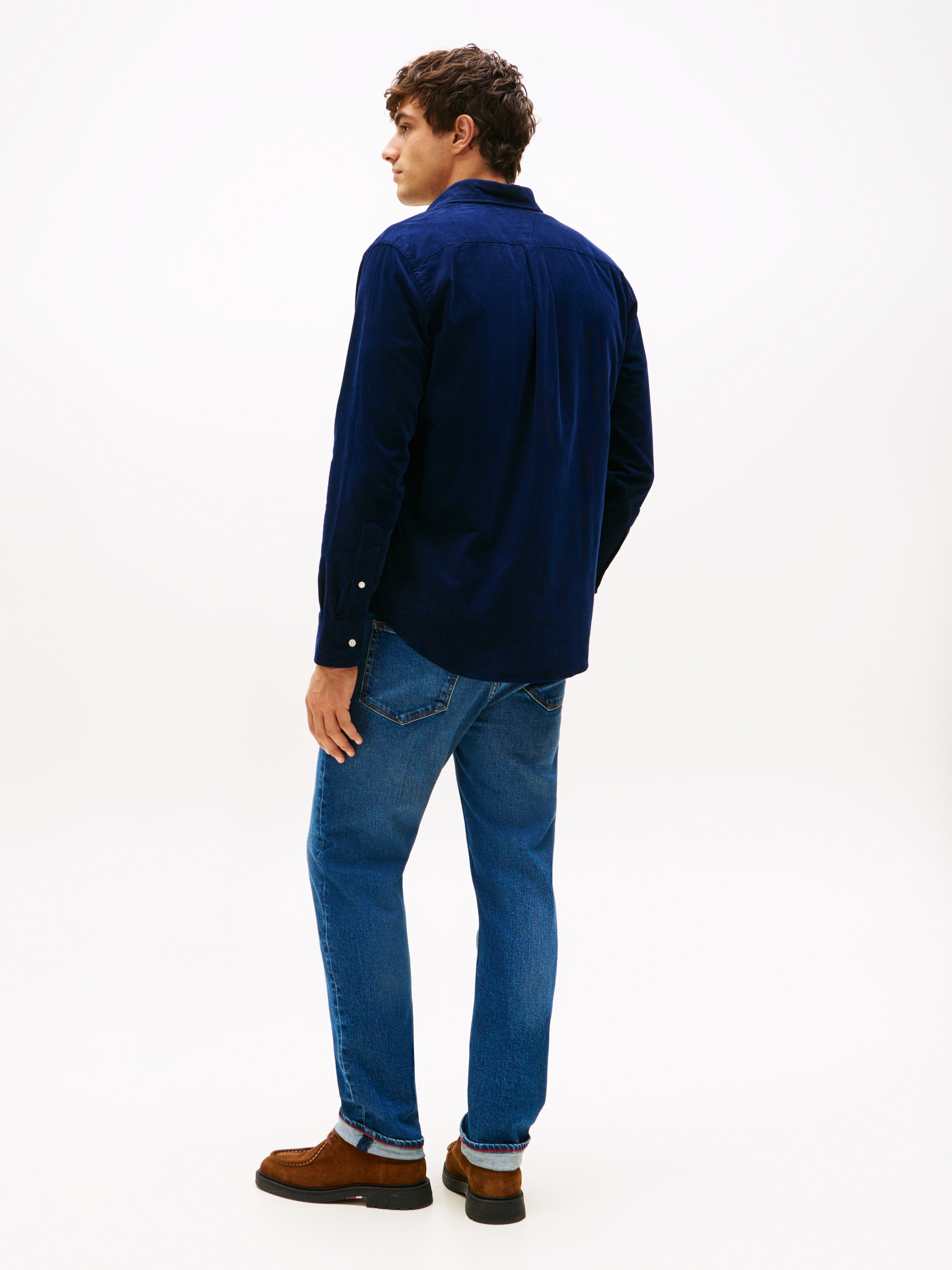 Tommy Hilfiger Langarmhemd »SOLID CORDUROY SHIRT« Regular Fit Cord