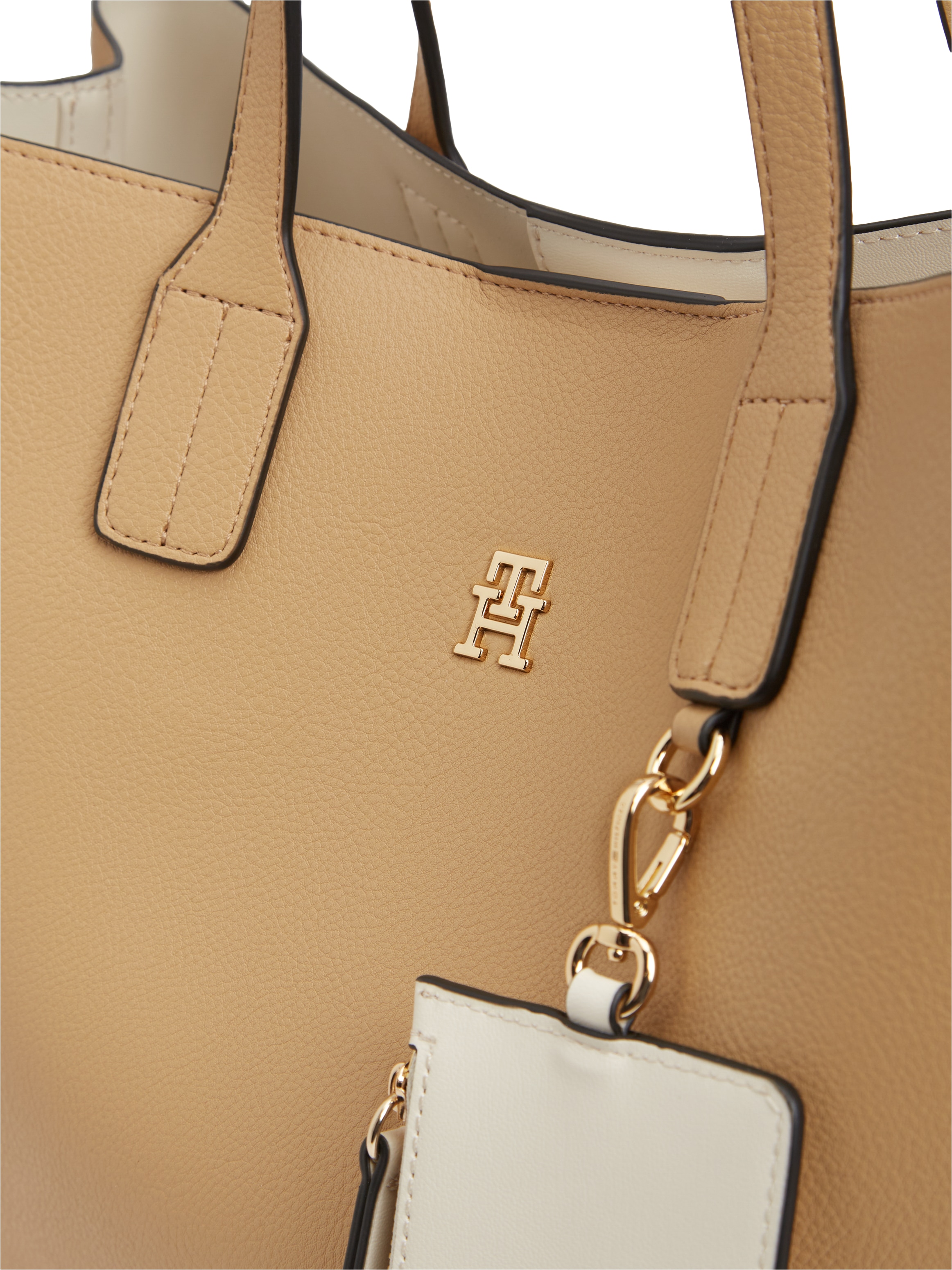 Tommy Hilfiger Henkeltasche »TH ICON SATCHEL« Damen Handtasche, Shopper, Satchel mit Taschenanhänger