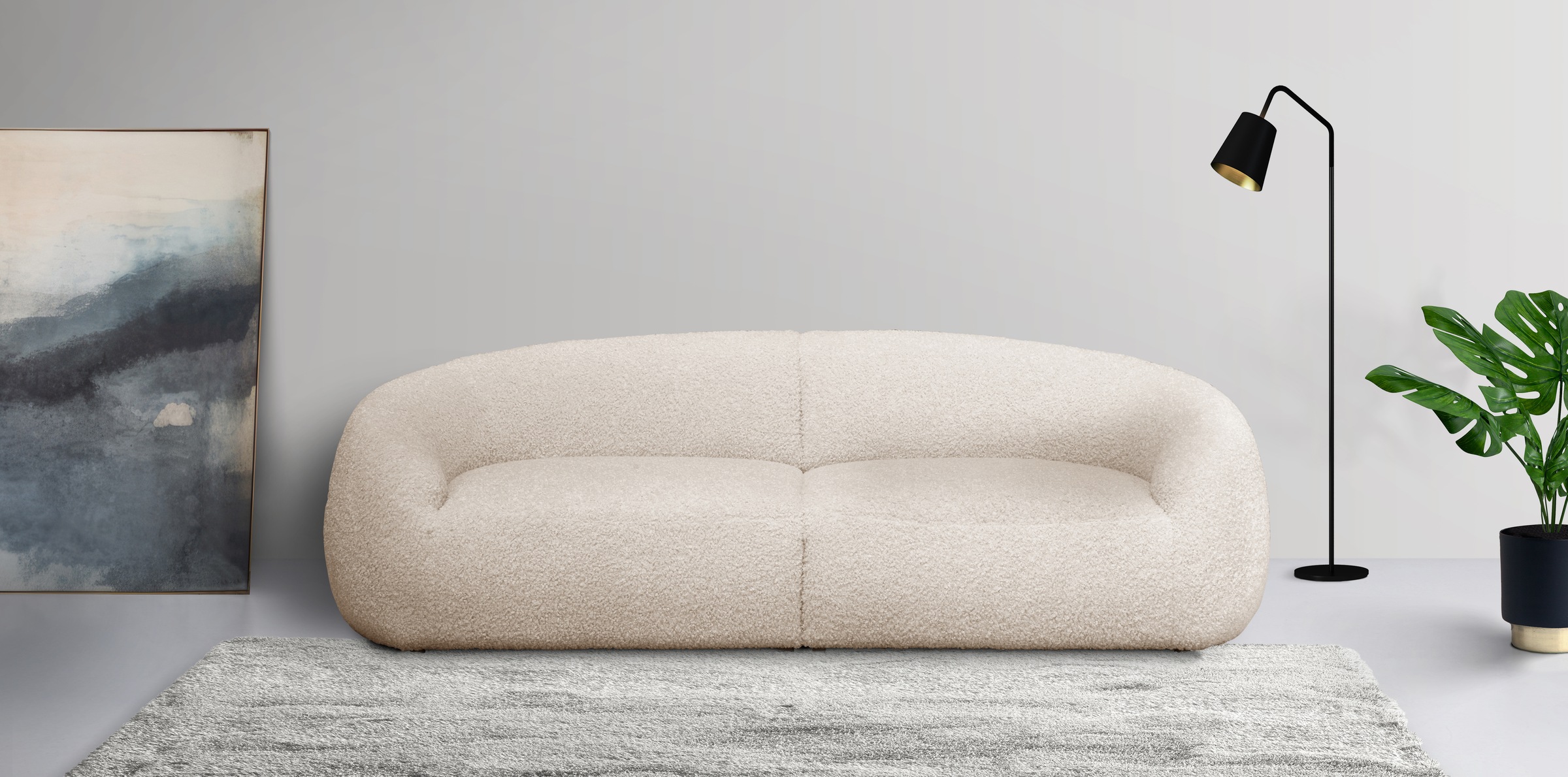 LeGer Home by Lena Gercke Big-Sofa »Designersofa, organische Form, Maße B/T günstig online kaufen