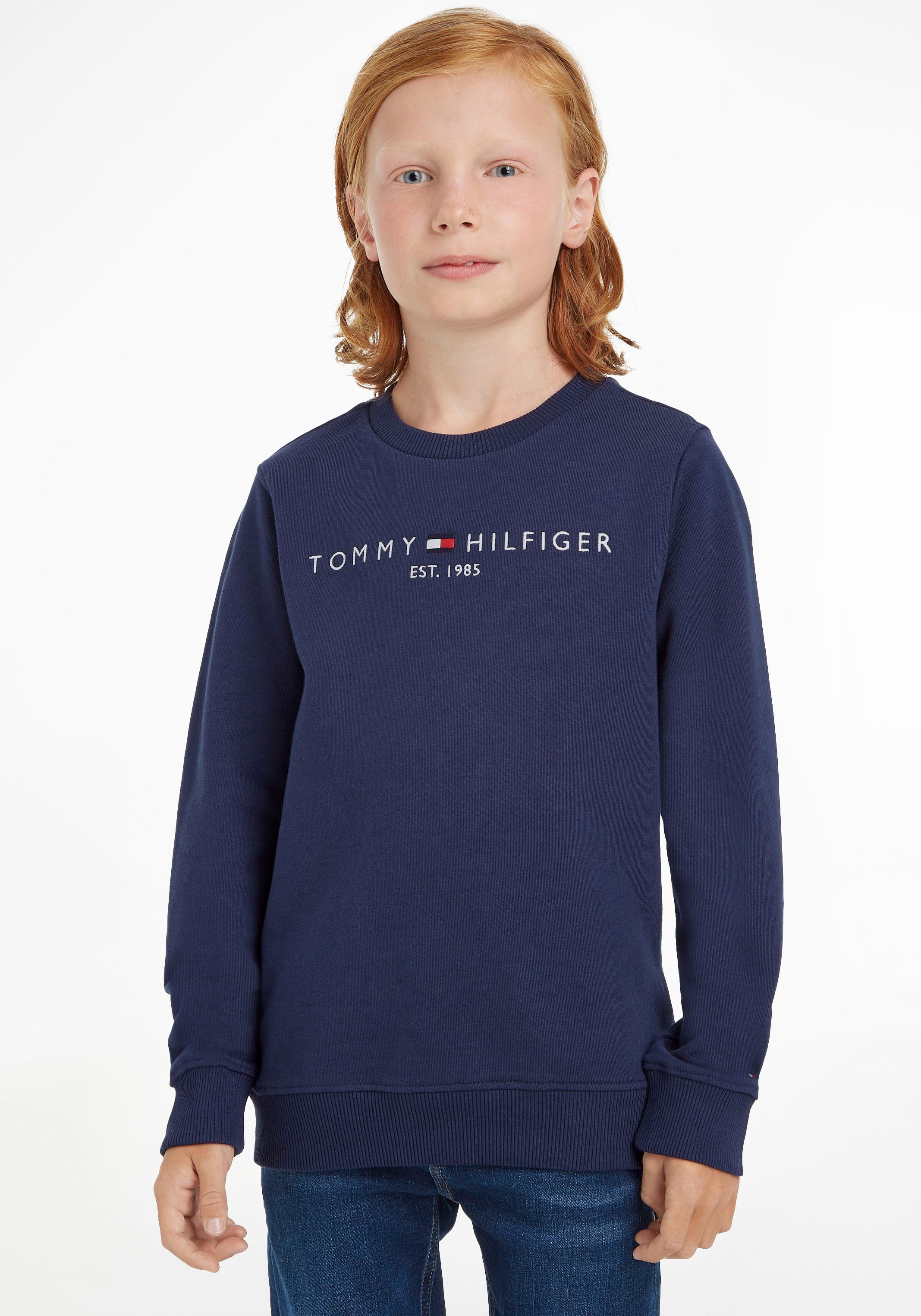 Tommy Hilfiger Sweatshirt »ESSENTIAL SWEATSHIRT«, Kinder Kids Junior MiniMe,für  Jungen und Mädchen im Online-Shop bestellen