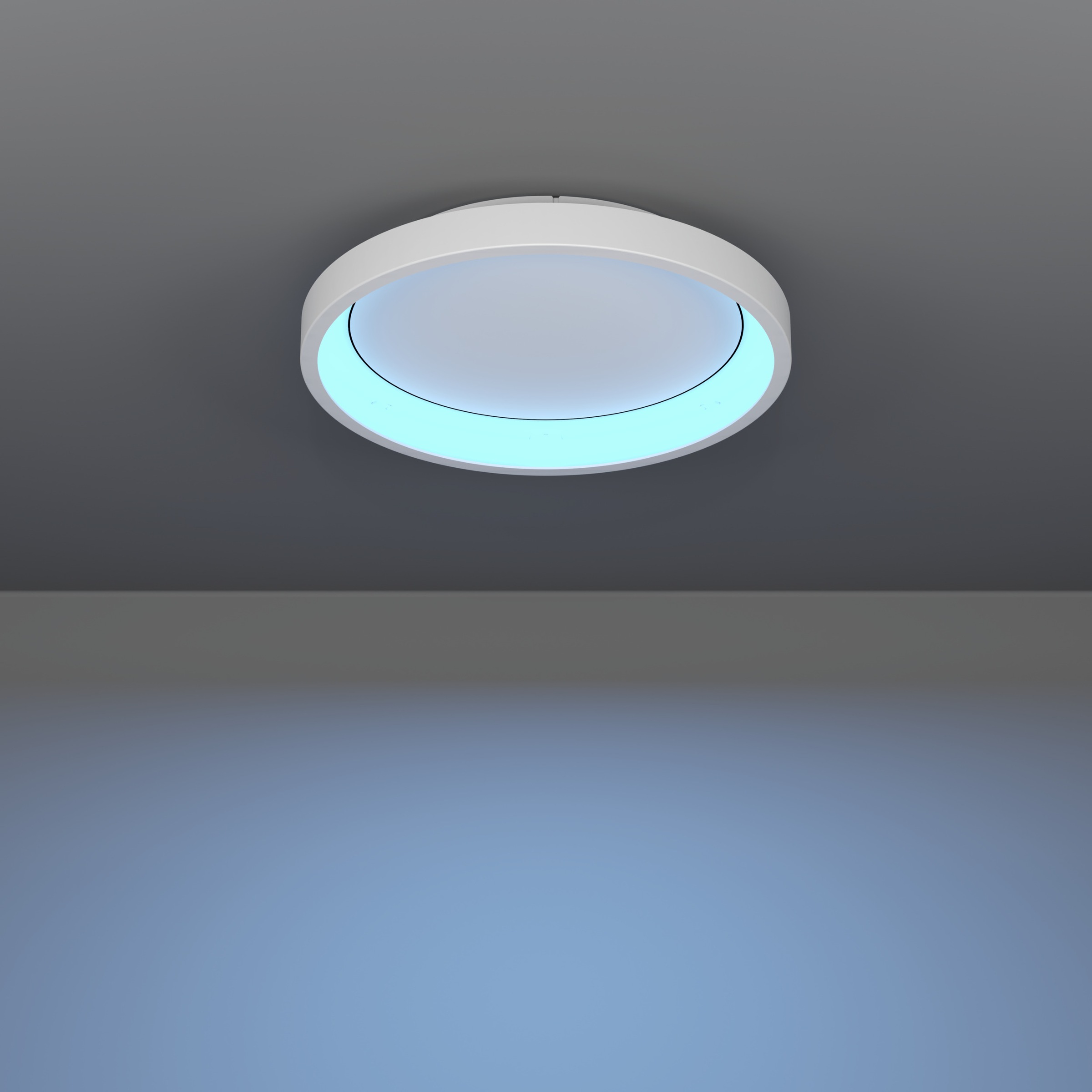 EGLO LED Deckenleuchte »LORETELLO-Z Deckenlampe - Stahl - LED - 19,6W - IP20« LED-Modul 1 Stk. Kaltweiß | Neutralweiß | RGB | Warmweiß Wohzimmerlampe, Esszimmerlampe, Flur, Schlafzimmer, H7,5 x Ø35 cm