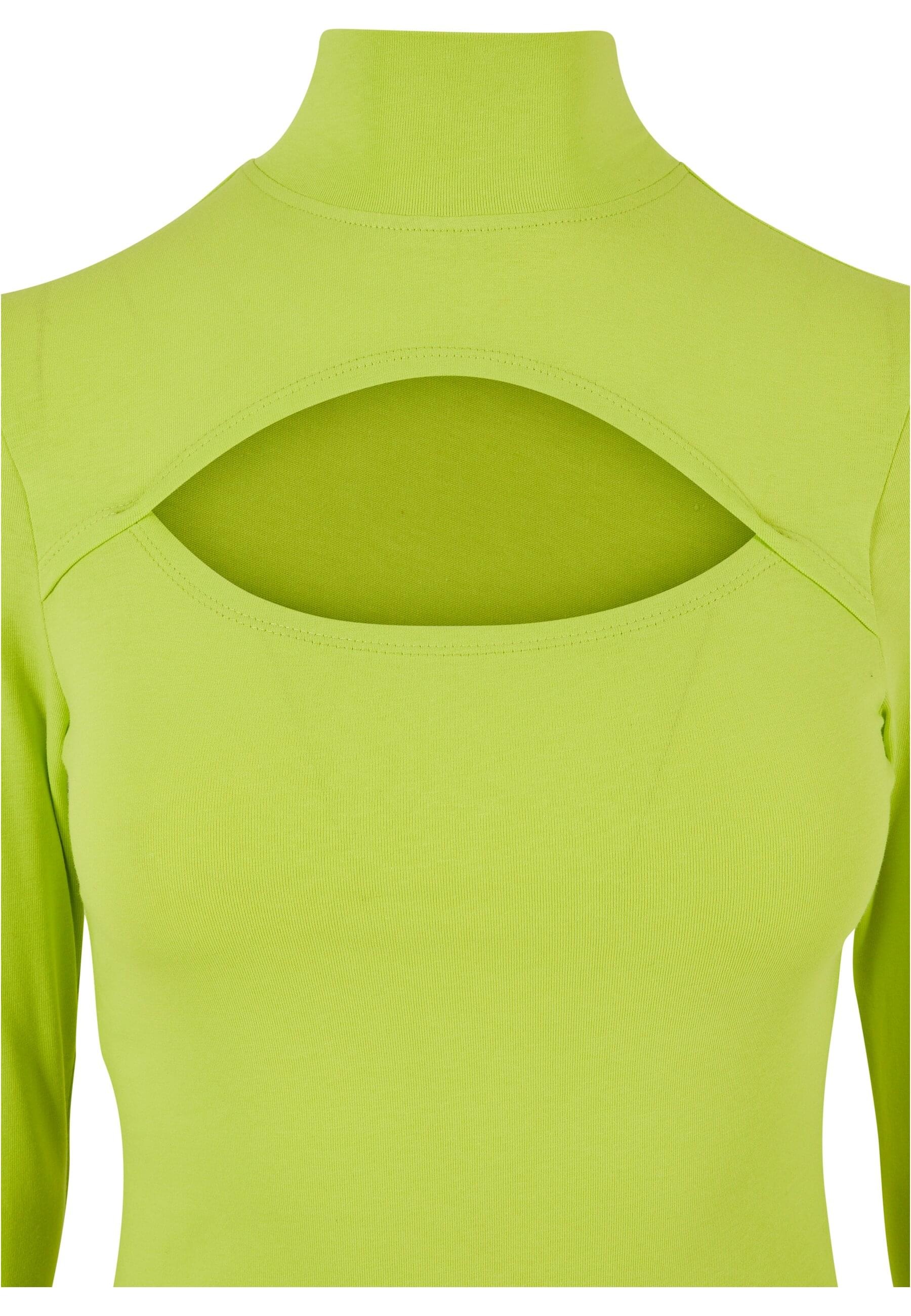 URBAN CLASSICS Langarmshirt »Urban Classics Damen Ladies Cut-Out Turtleneck Longsleeve« 1 Stk.