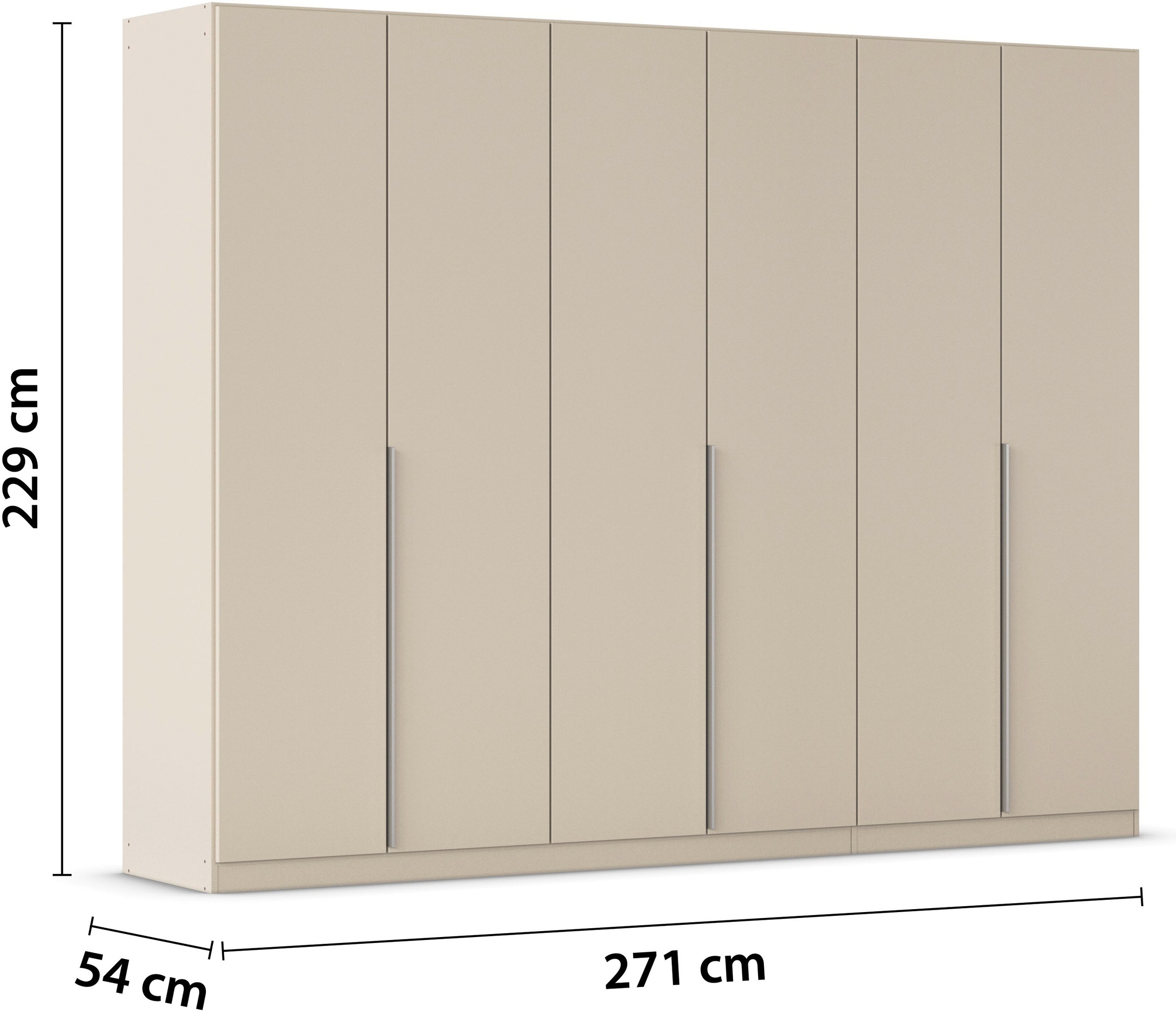 rauch Drehtürenschrank »Kleiderschrank Schrank Garderobe AGORDO TOPSELLER Schlafzimmer«, (in zwei Griff-Farben mit Dekor- oder Hochglanzfront), durchdachte Innenausstattung, in 6 Breiten und 2 Höhen MADE IN GERMANY