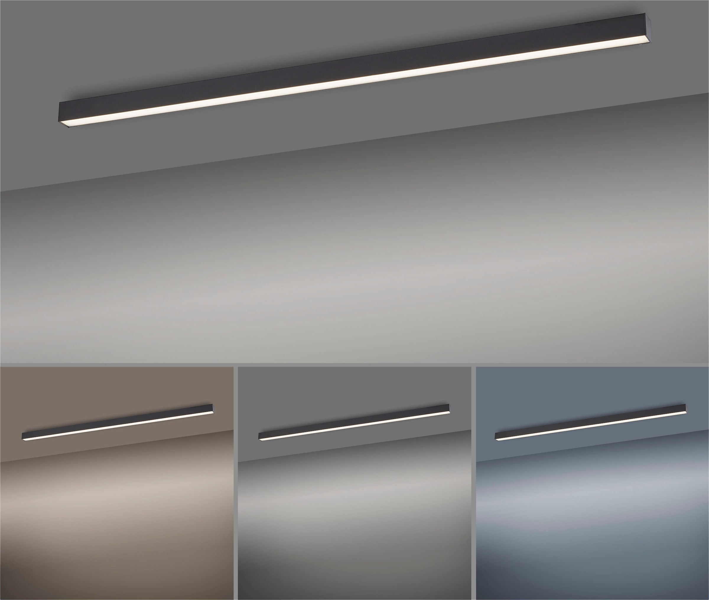 Neuhaus PURE LED Deckenleuchte »PURE Lines Straight« LED-Board 1 Stk. warmweiß - kaltweiß Dimmbar über Fernbedienung, CCT, Memoryfunktion