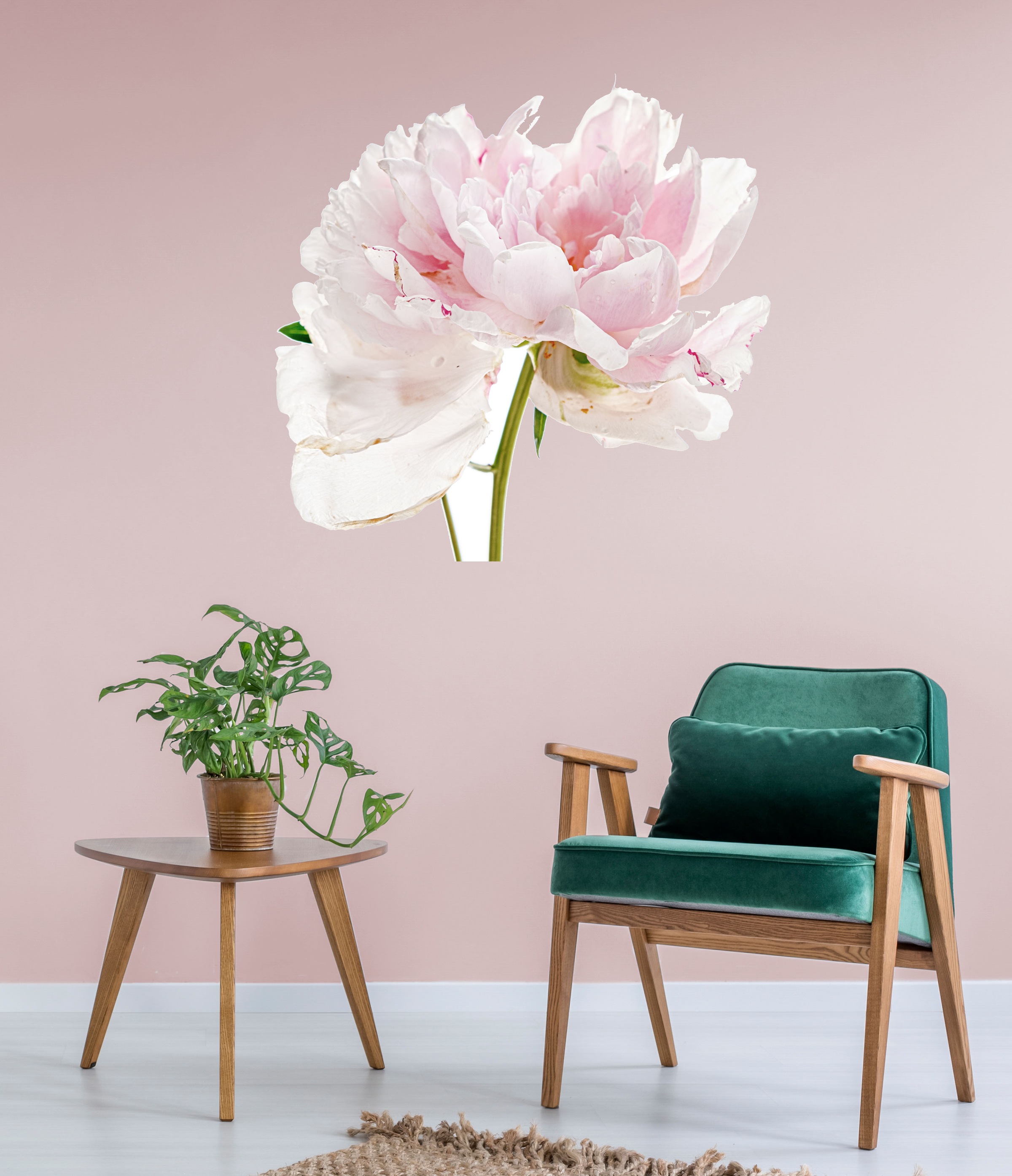 queence Wandtattoo »Annalena« Wandbild, Sticker, rosa, Blume, Blüte, selbst günstig online kaufen