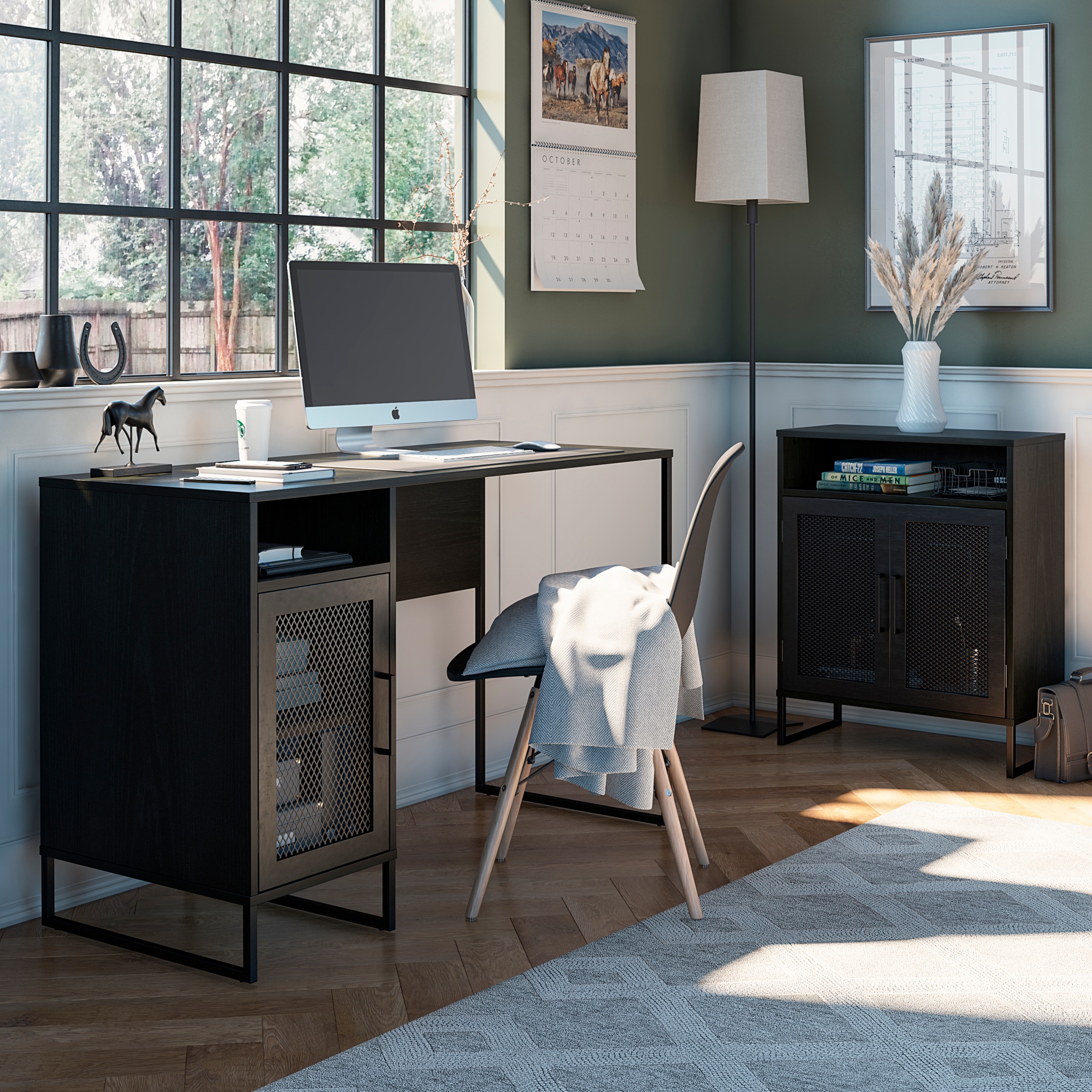 Dorel Home Schreibtisch »Purdue« 1 Stk. tlg. Tür mit Magnetverschluß, Geste günstig online kaufen