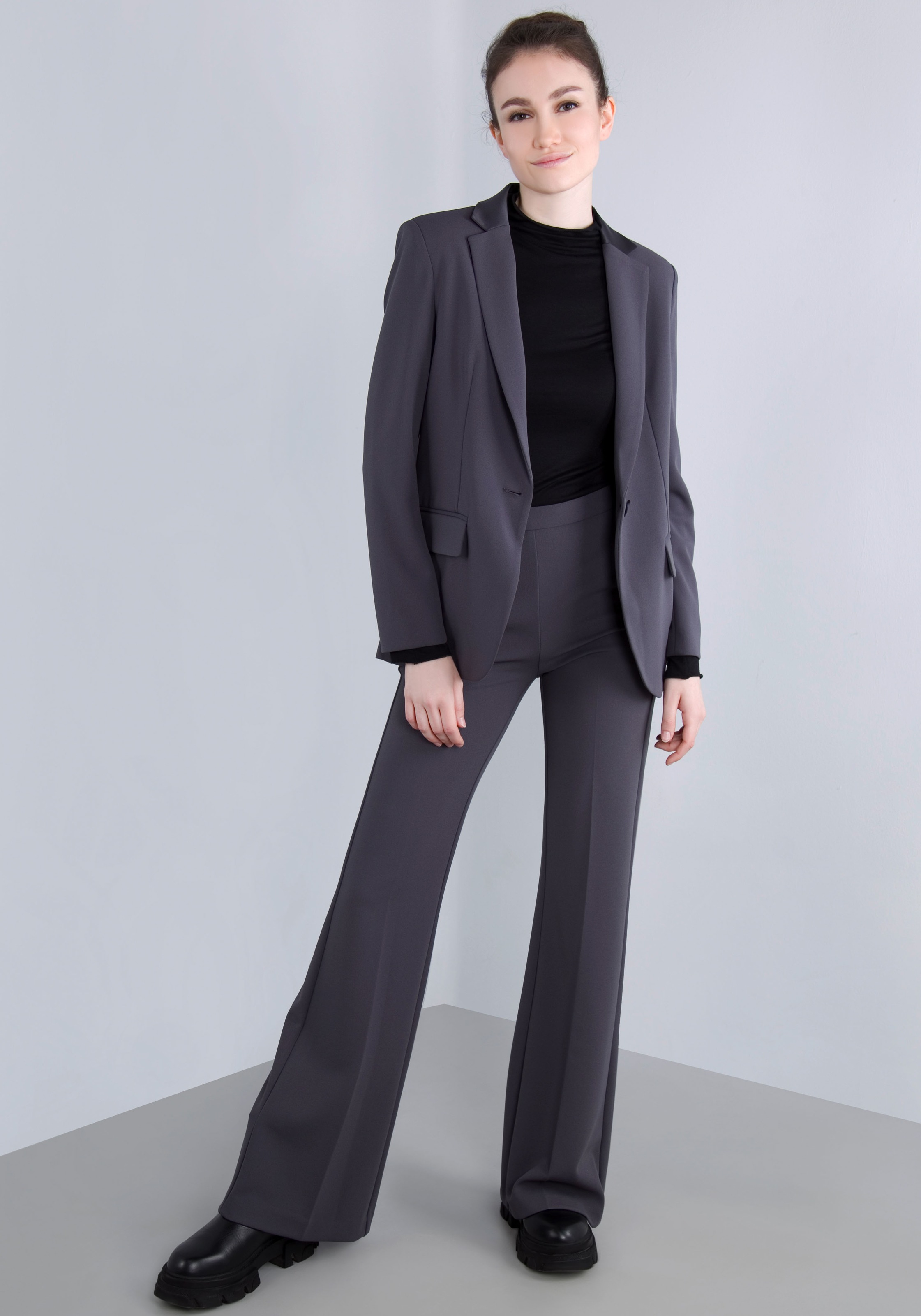 IMPERIAL Longblazer, mit Satindetails und Stretch