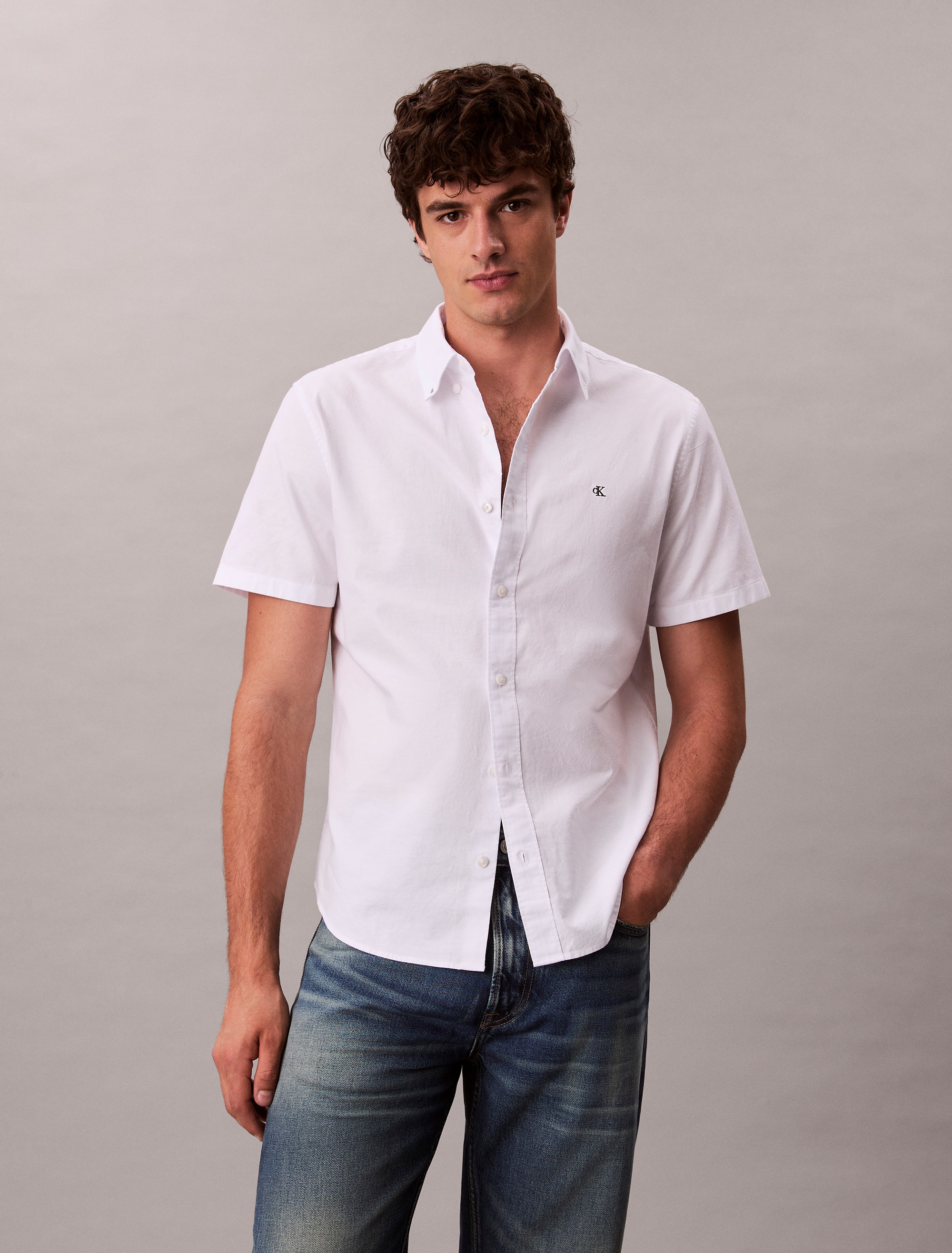 Calvin Klein Jeans Kurzarmhemd »CLASSIC OXFORD SHIRT« Regular fit mit Button-Down-Kragen