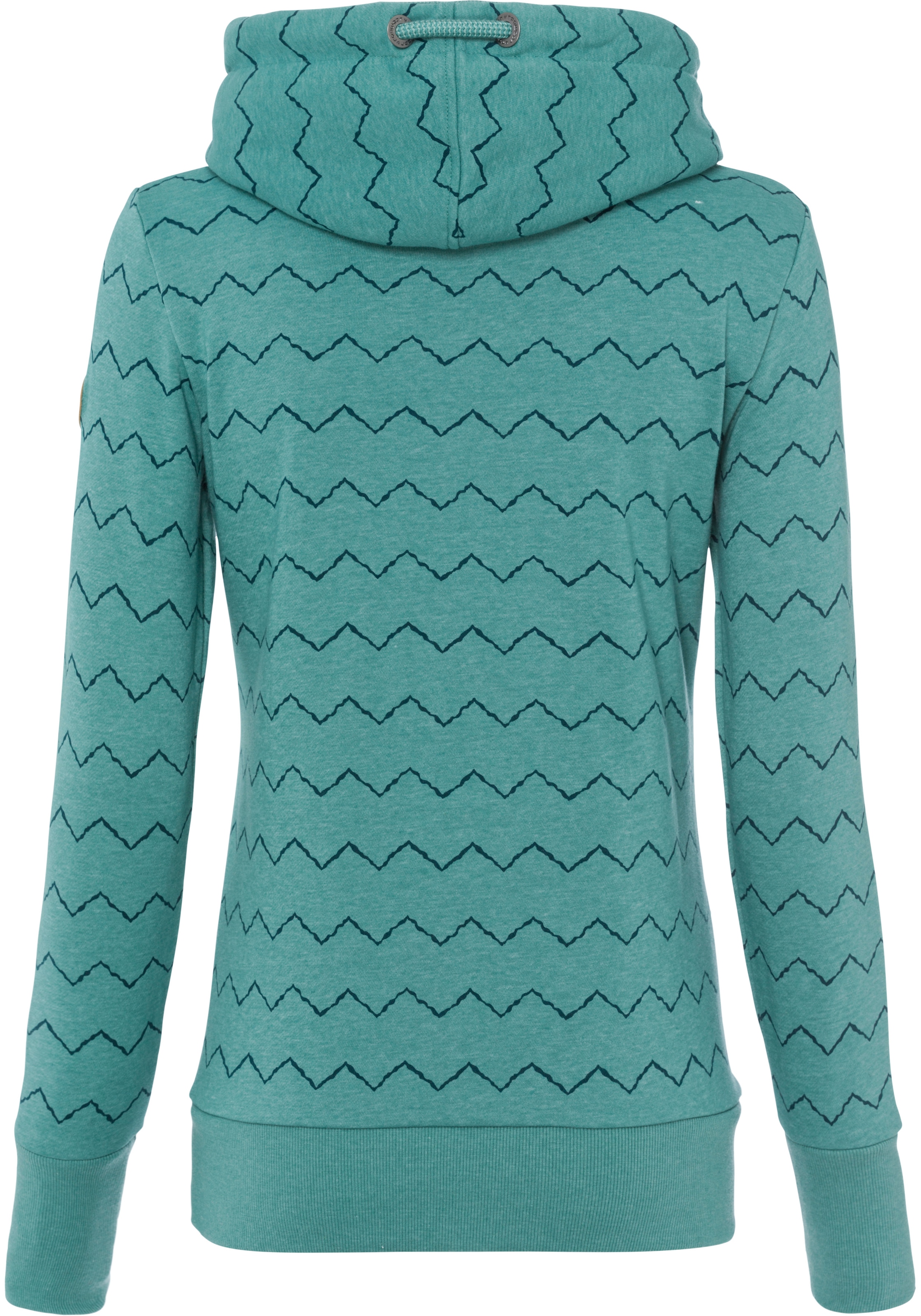 Ragwear Sweater »GRIPY BUTTON CHEVRON O«, Hoodie mit hochschießendem Schalkragen mit Zierknopfbesatz