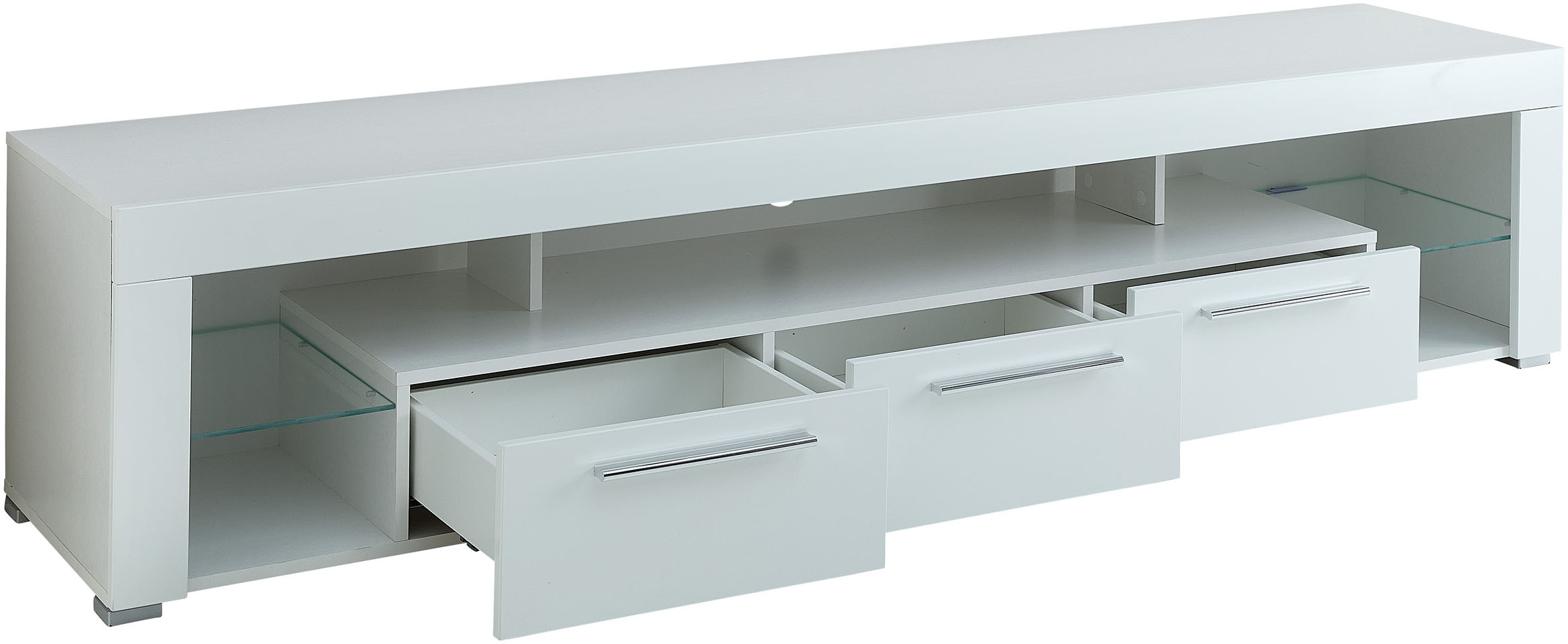 Stolkom TV-Schrank »Goal« 3 Schubkästen, 5 offenen Fächern, Stellmaß 200/44/44 cm