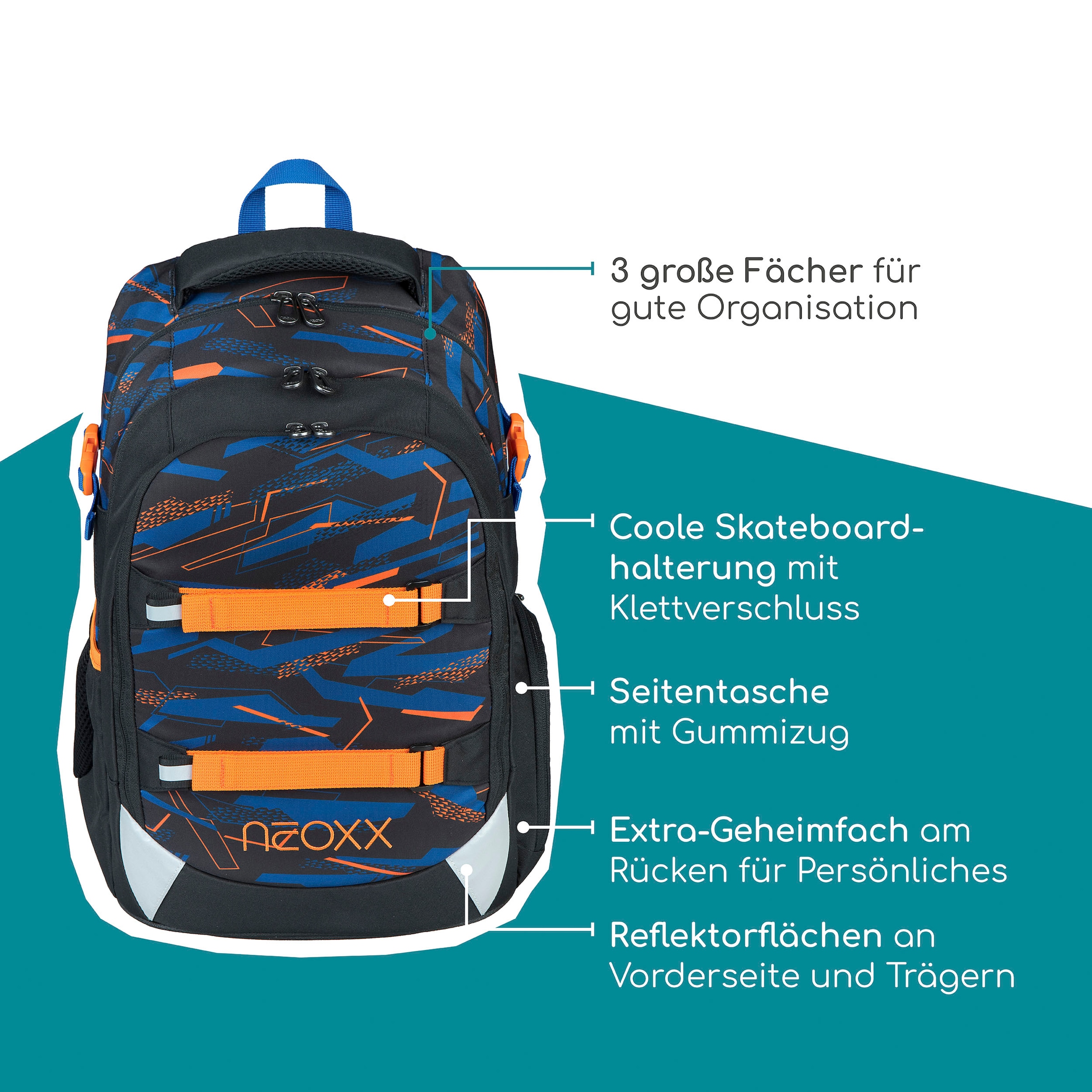 neoxx Schulrucksack »Active Pro, Streetlight«