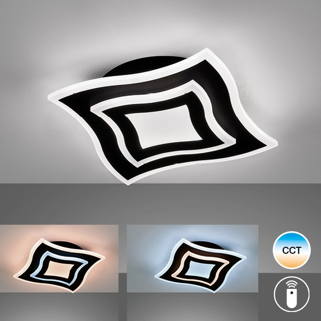 FISCHER & HONSEL LED Deckenleuchte »Gorden«, 1 flammig, Leuchtmittel LED-Mo günstig online kaufen