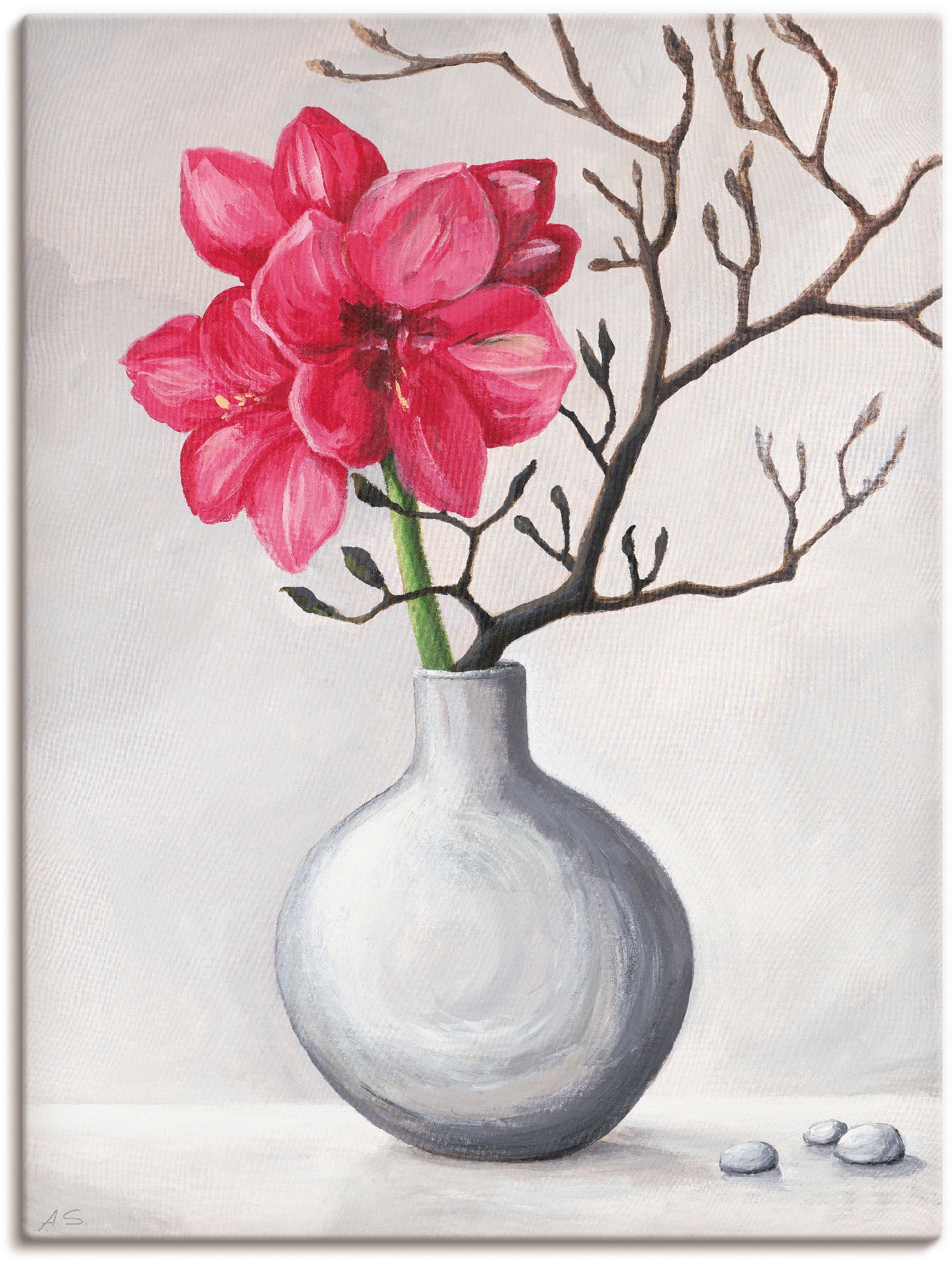 Artland Wandbild »Rote Amaryllis«, Blumen, (1 St.), als Alubild, Outdoorbil günstig online kaufen