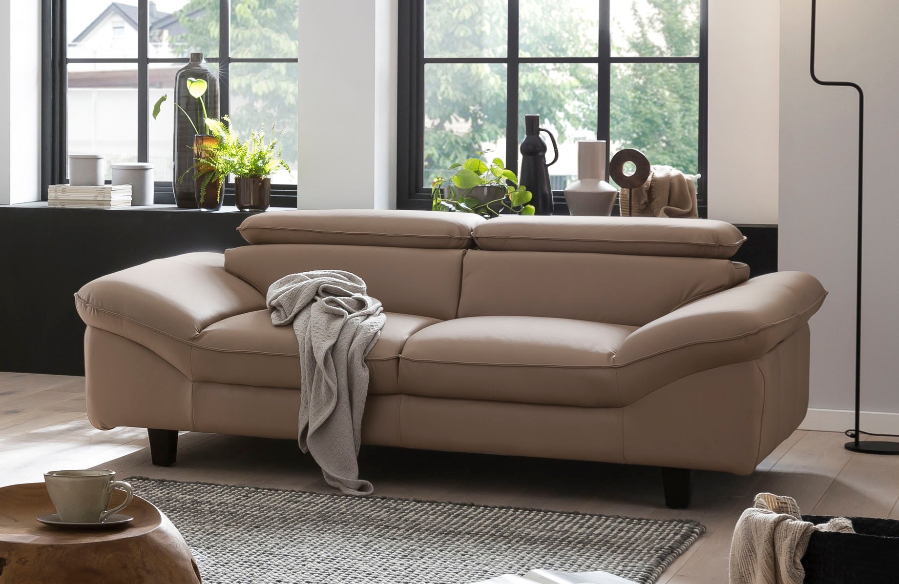 Home affaire 3-Sitzer »Pilot«, Big-Sofa mit Kopfteilverstellung günstig online kaufen