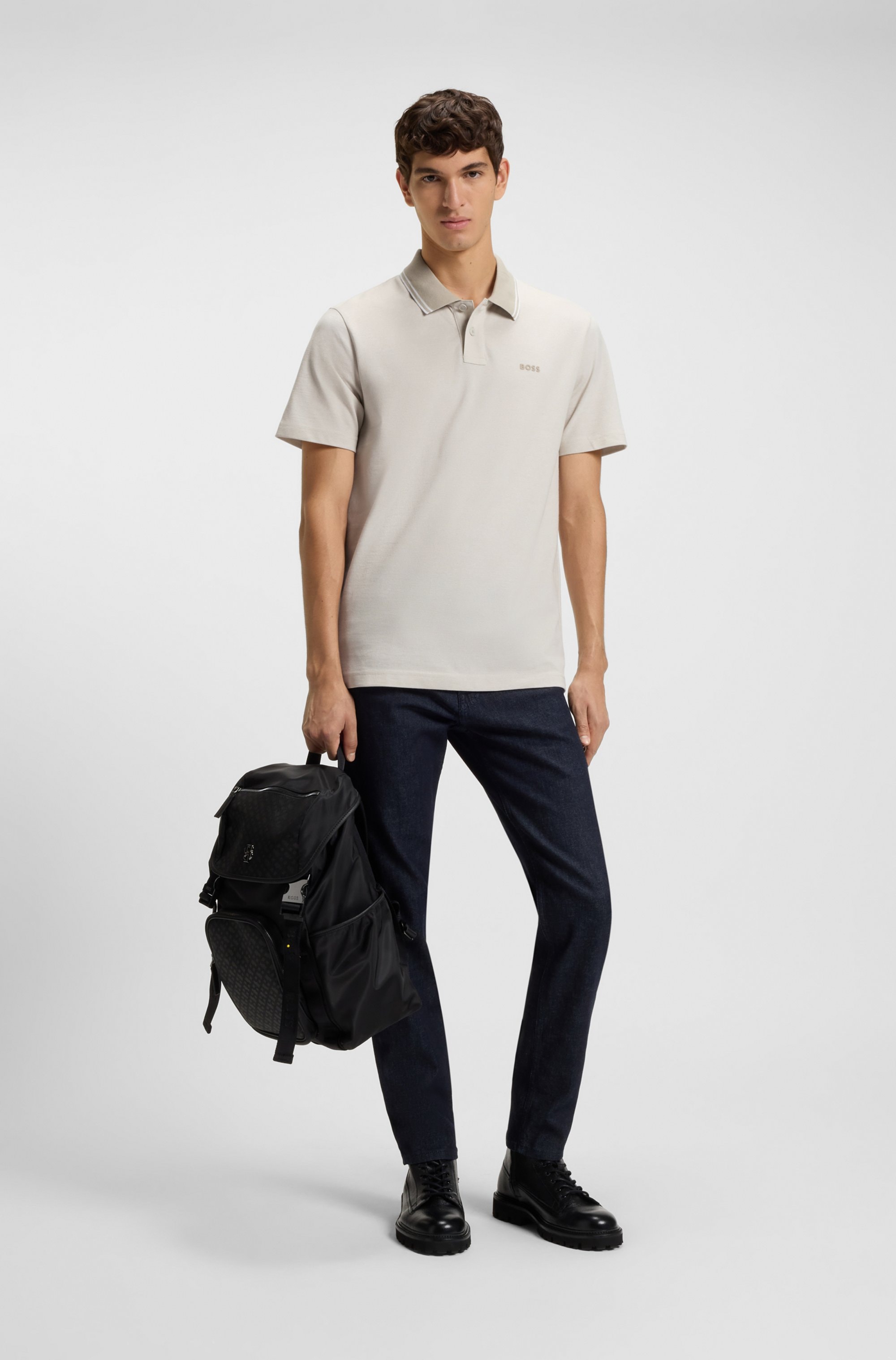 BOSS ORANGE Poloshirt »PeoxfordNew«, mit Polokragen